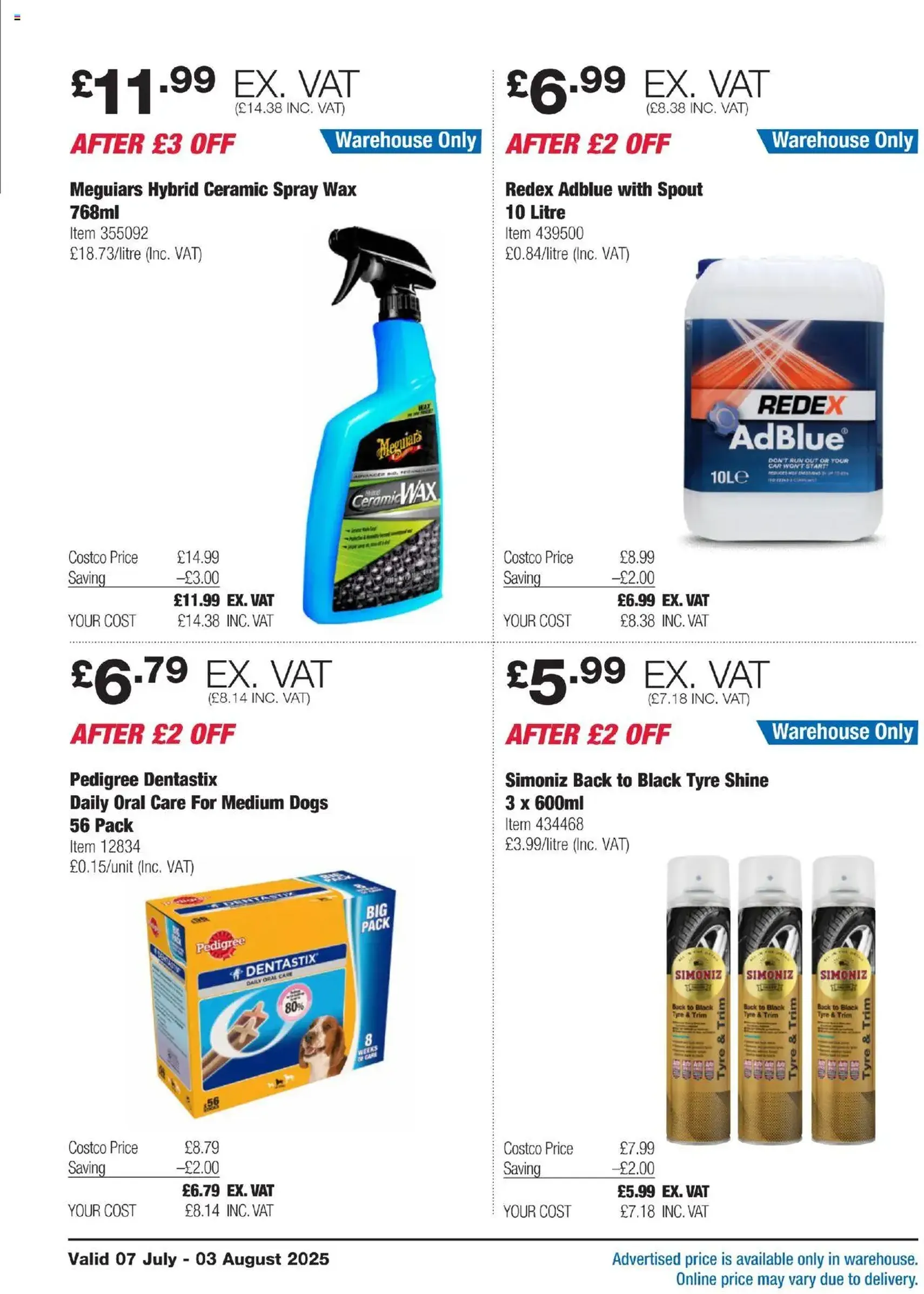 Costco - ENGLAND ONLY - valid flyer from 07/07/2025, page 21 of 36