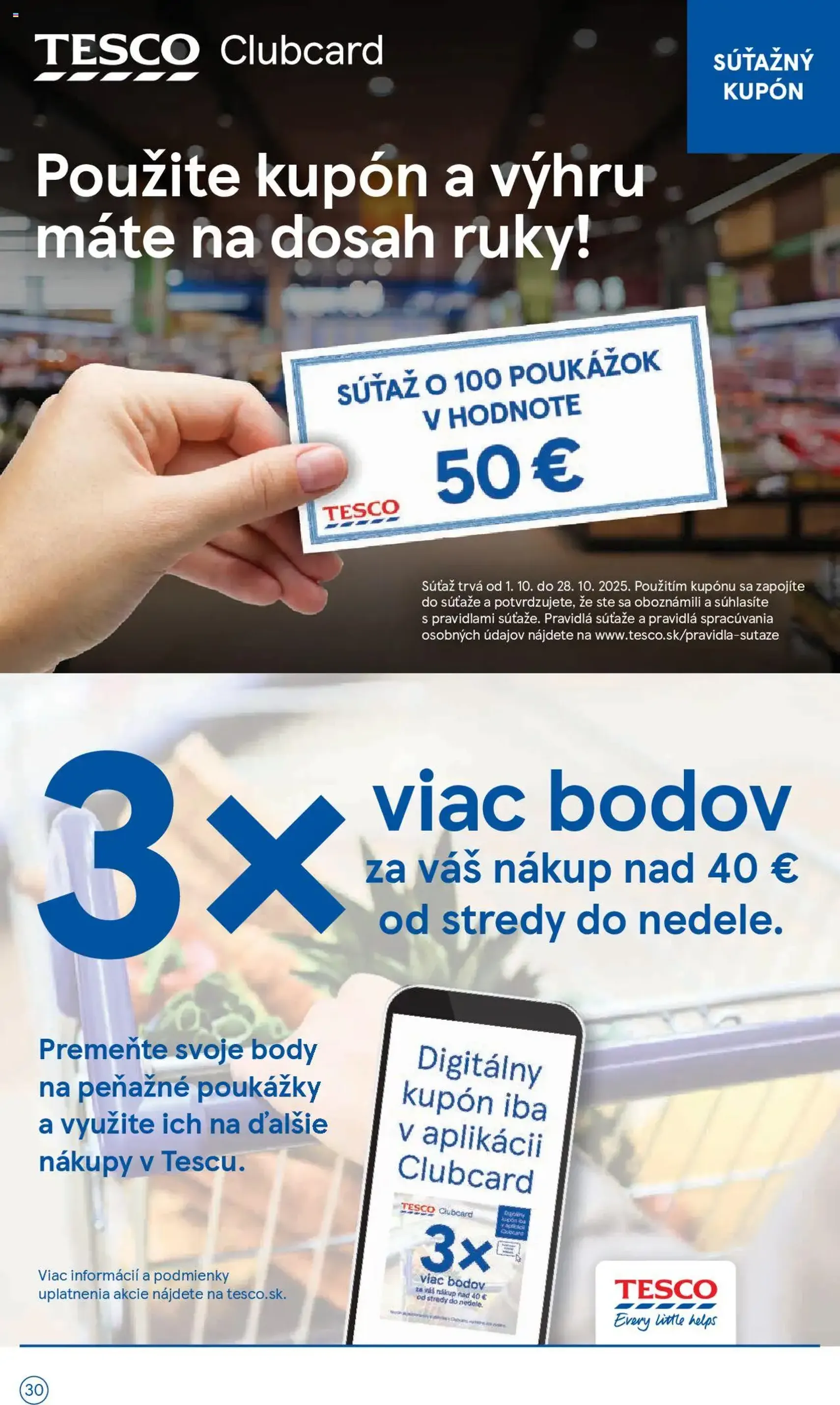 Tesco Hypermarket - leták - platný leták od 01.10.2025 strana 30 z 33