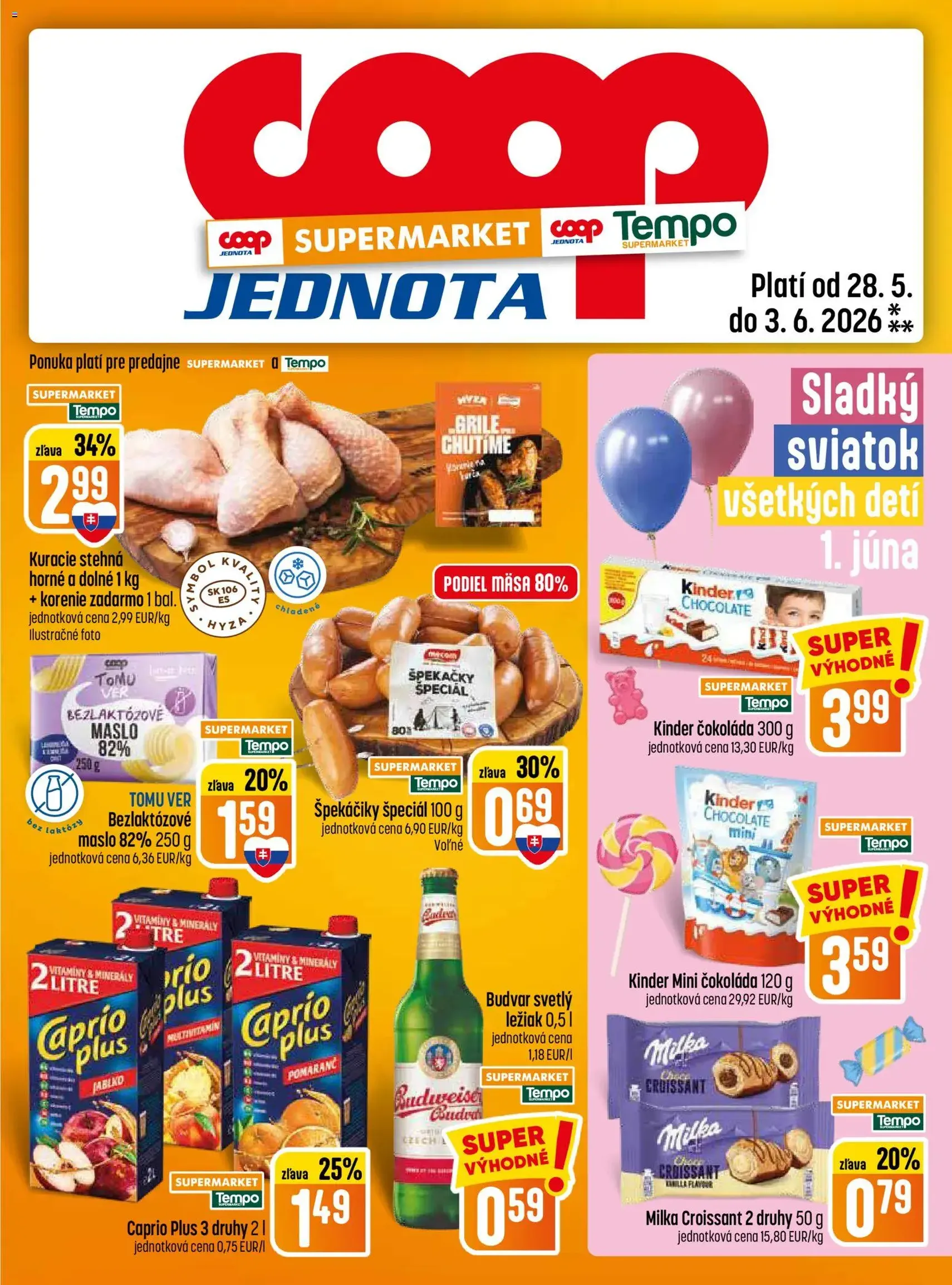 COOP Jednota leták - platný leták od 28.05.2026 strana 13 z 28
