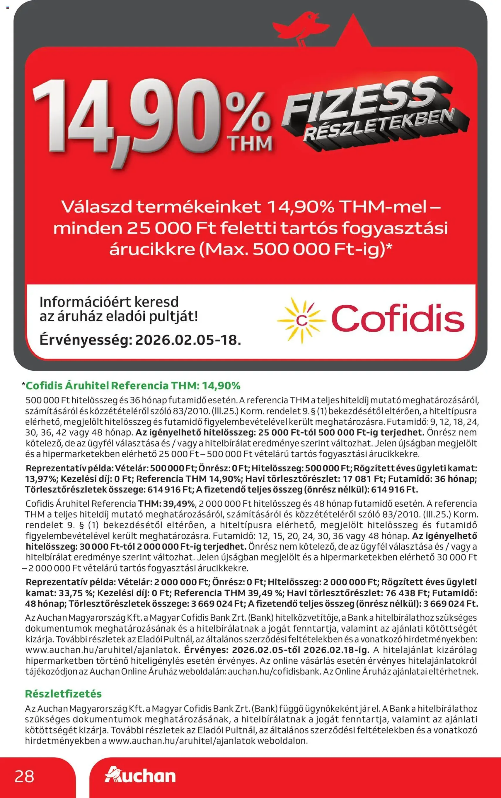 Auchan Akciós újság - 2026.02.05. érvényes szórólap 28 oldal 30 oldalból