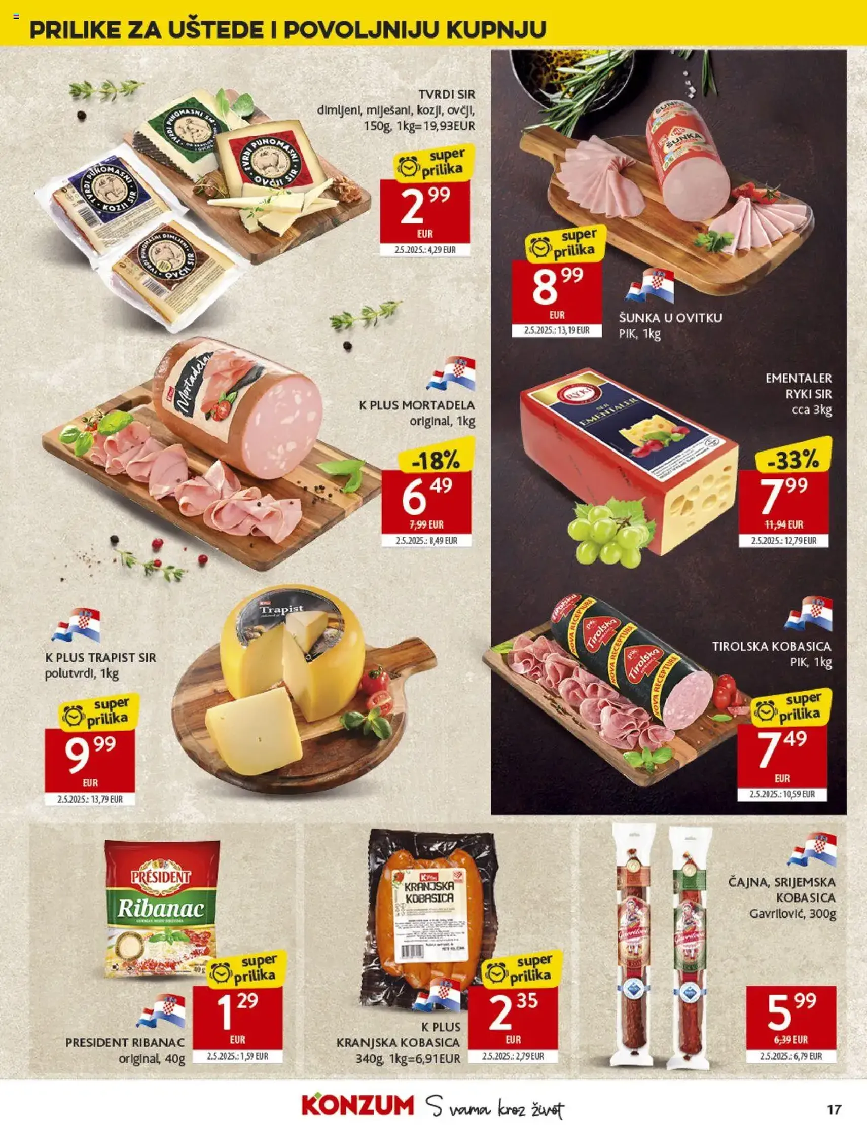 Konzum HR Akciós újság - 2025.08.27. érvényes szórólap 17 oldal 45 oldalból Konzum HR Akciós újság - 2025.08.27. érvényes szórólap 17 oldal 45 oldalból