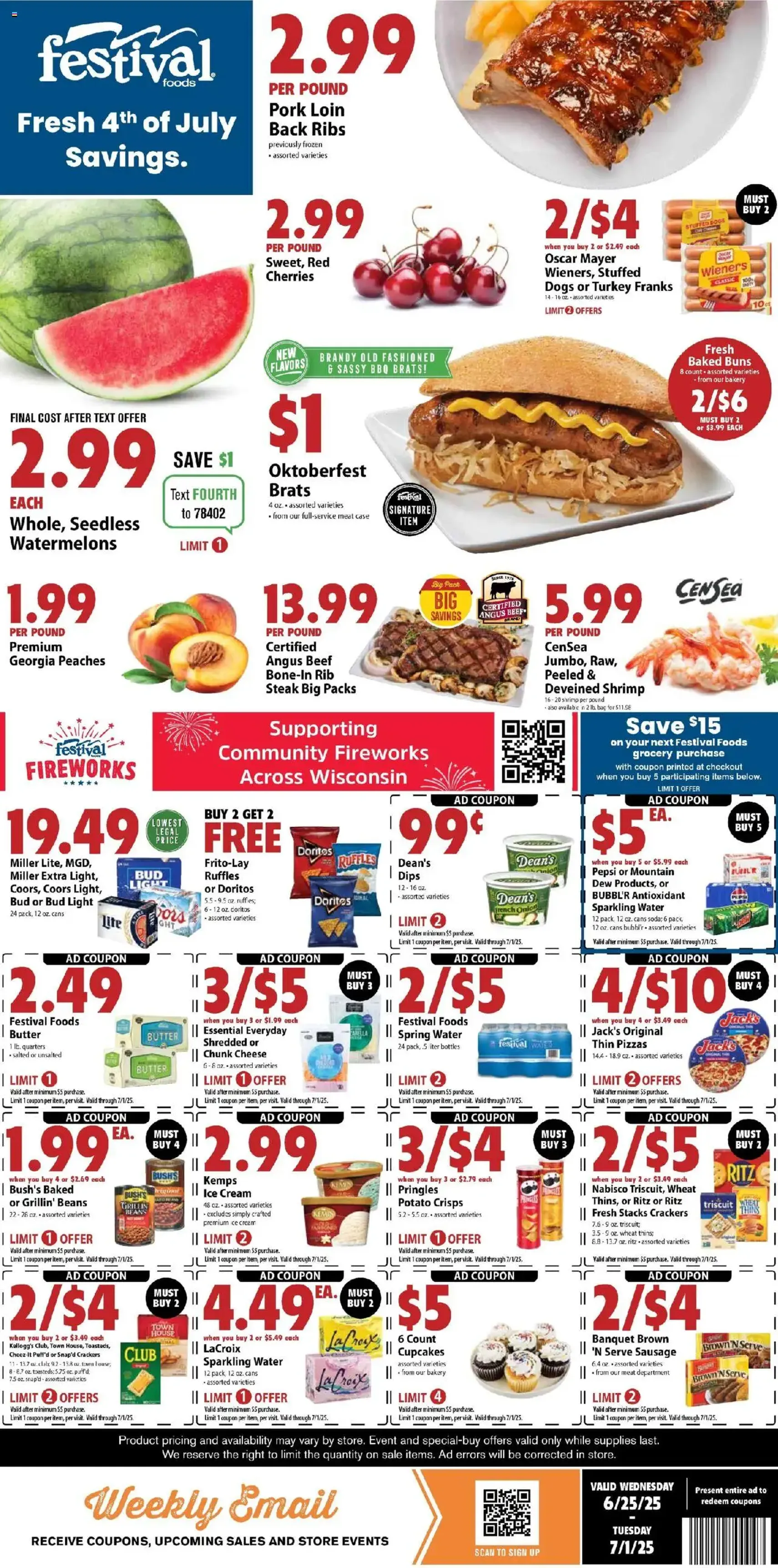Festival Foods Weekly Ad - valid flyer from 06/25/2025, page 1 of 9 Festival Foods Weekly Ad - valid flyer from 06/25/2025, page 1 of 9