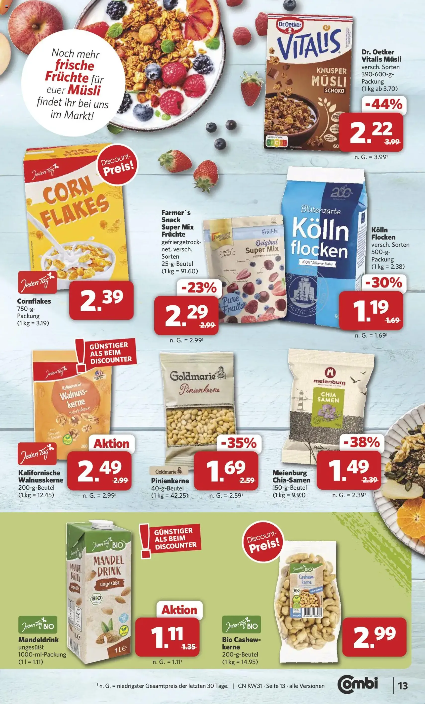 Combi Prospekt - Gültiger Prospekt ab 27.07.2026, Seite 13 von insgesamt 33