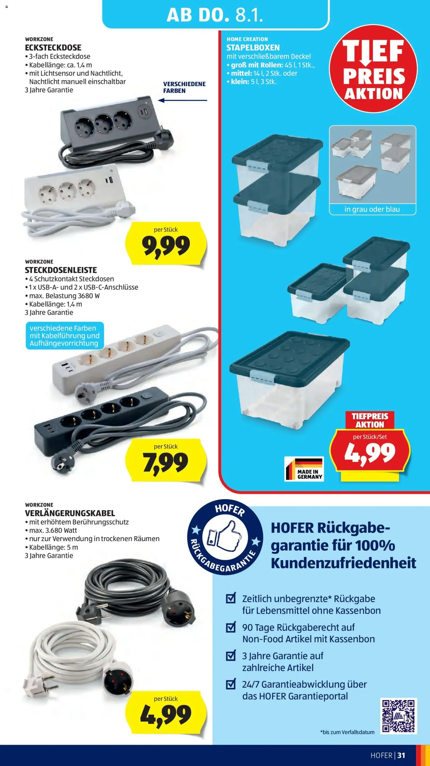 Hofer Flugblatt - Gültiger Prospekt ab 02.01.2026, Seite 35 von insgesamt 45