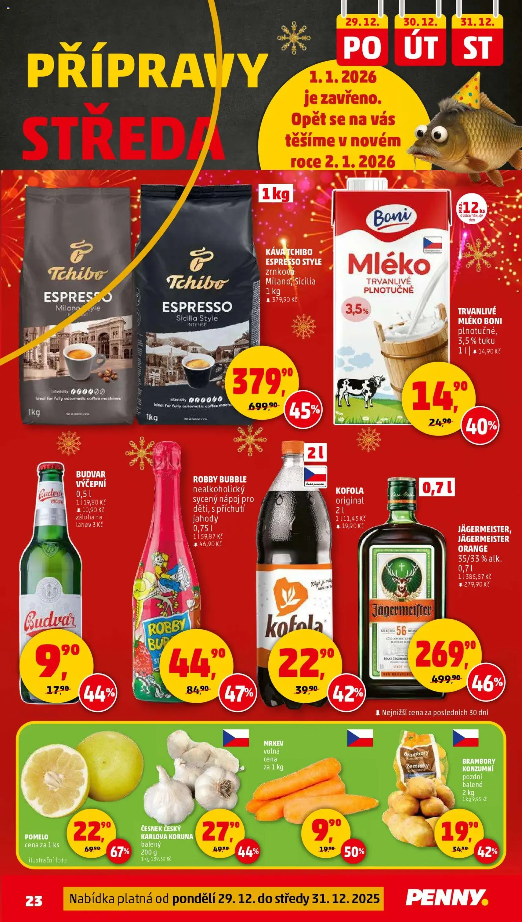 Penny Market leták - Čtvrtečník - platný leták od 27.12.2025 strana 23 z 28