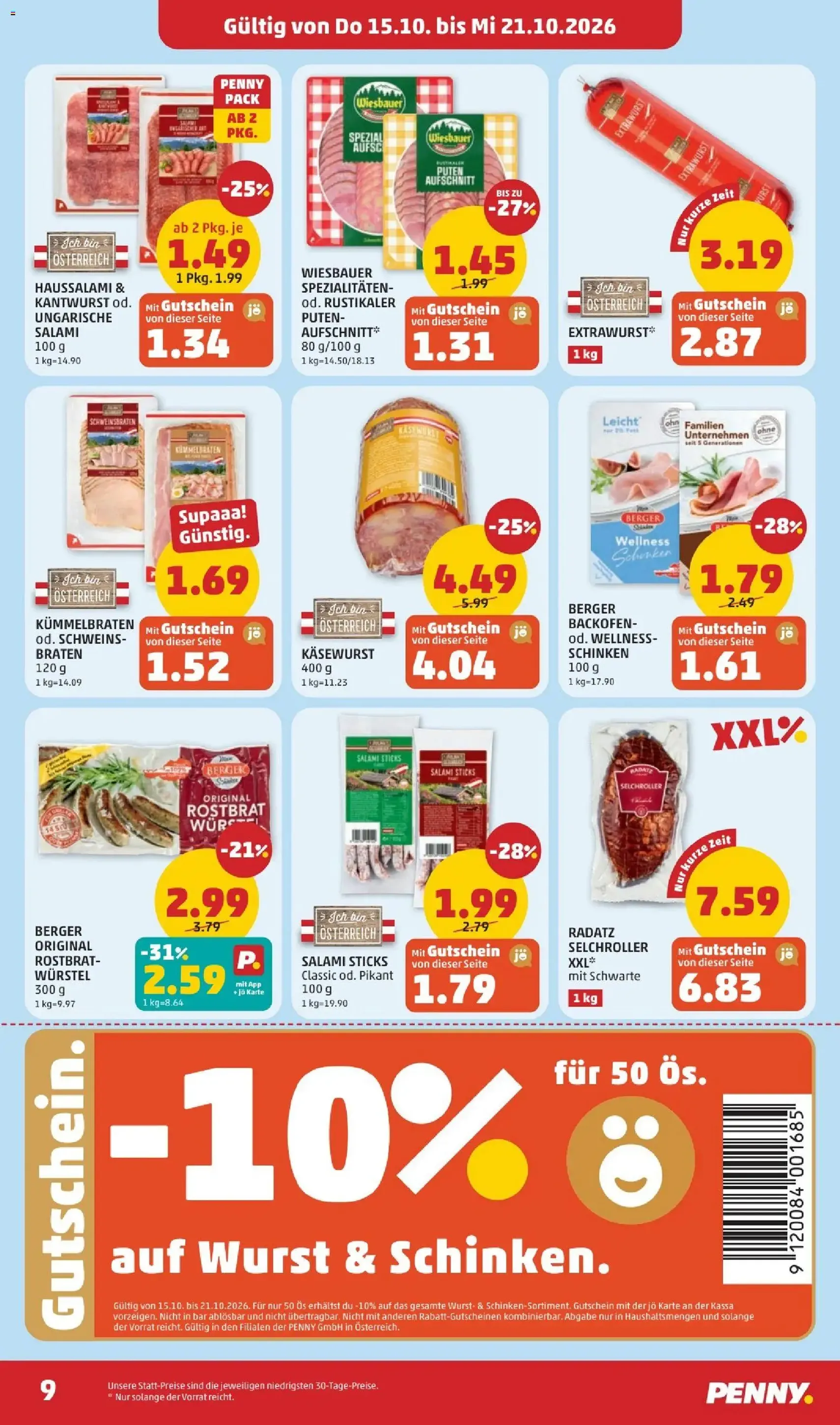 Penny Markt Flugblatt - Gültiger Prospekt ab 15.10.2026, Seite 11 von insgesamt 34