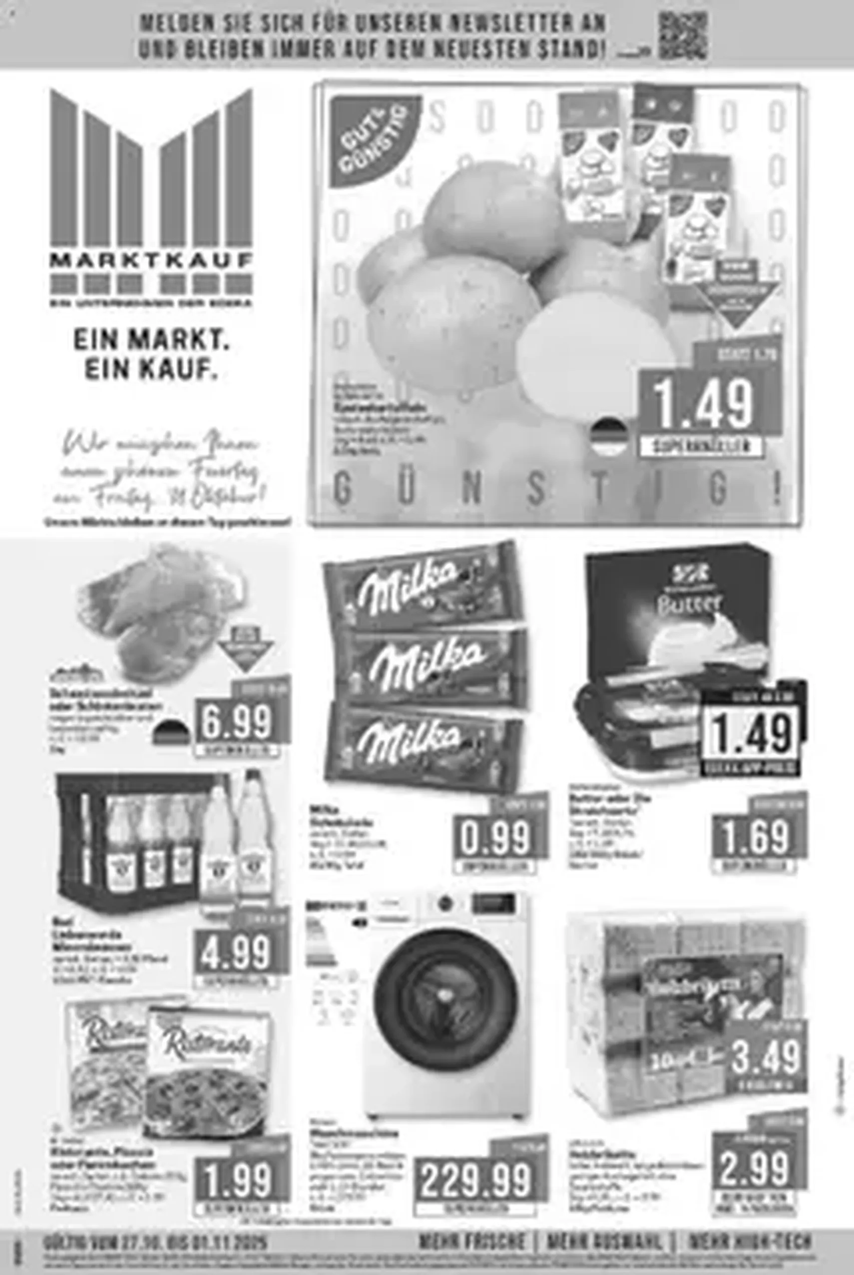 Marktkauf Prospekt - Gültiger Prospekt ab 27.10.2025, Seite 1 von insgesamt 1