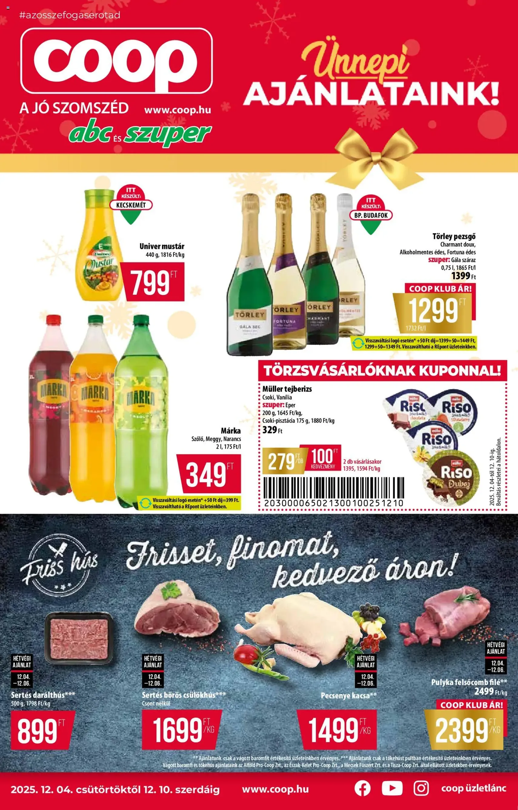 COOP Akciós újság - 2025.12.04. érvényes szórólap 1 oldal 12 oldalból