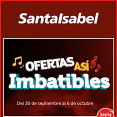 Vista previa del folleto Santa Isabel ofertas válido desde 29.09.2025
