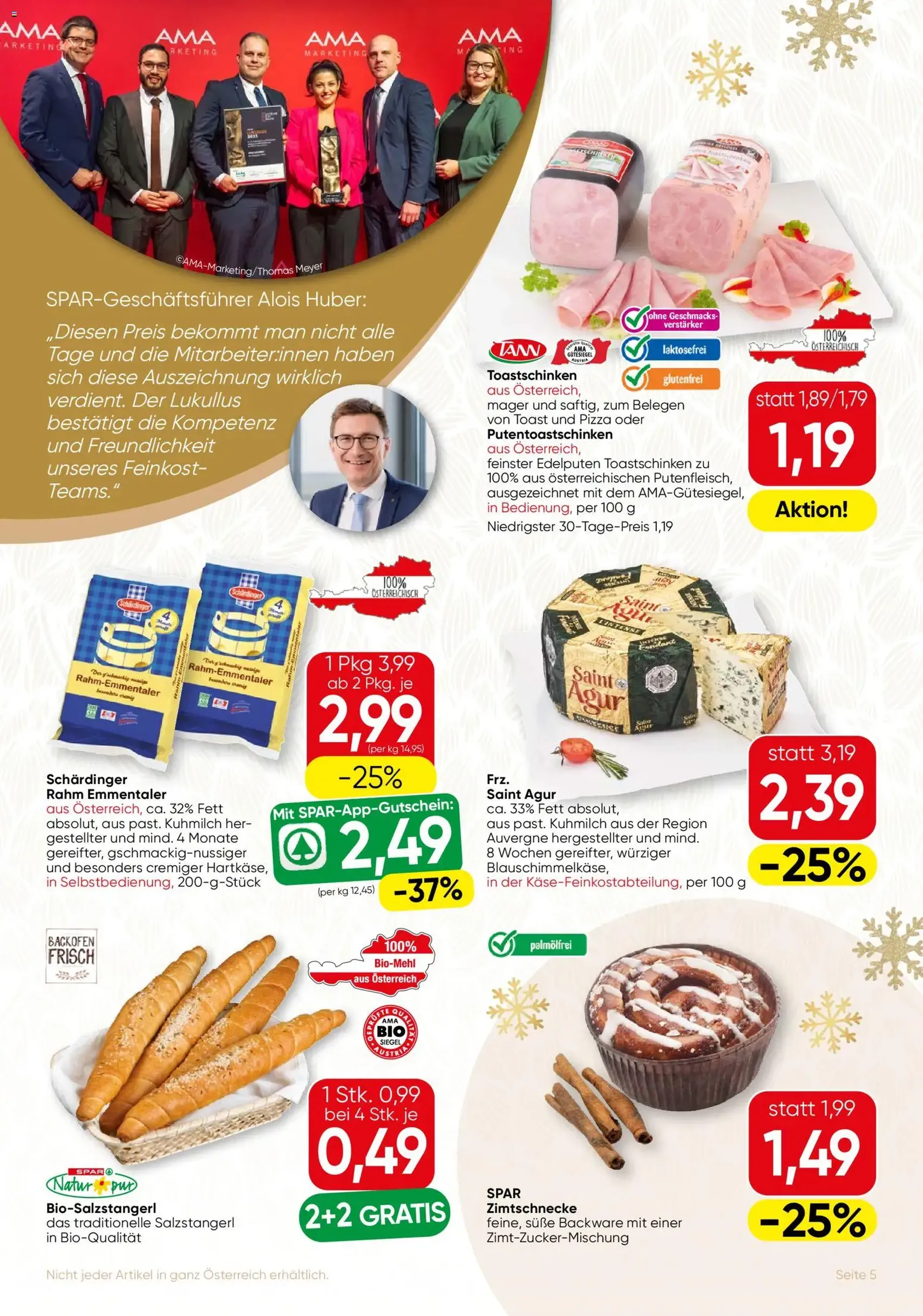 SPAR Gourmet Flugblatt - Gültiger Prospekt ab 27.11.2025, Seite 5 von insgesamt 8