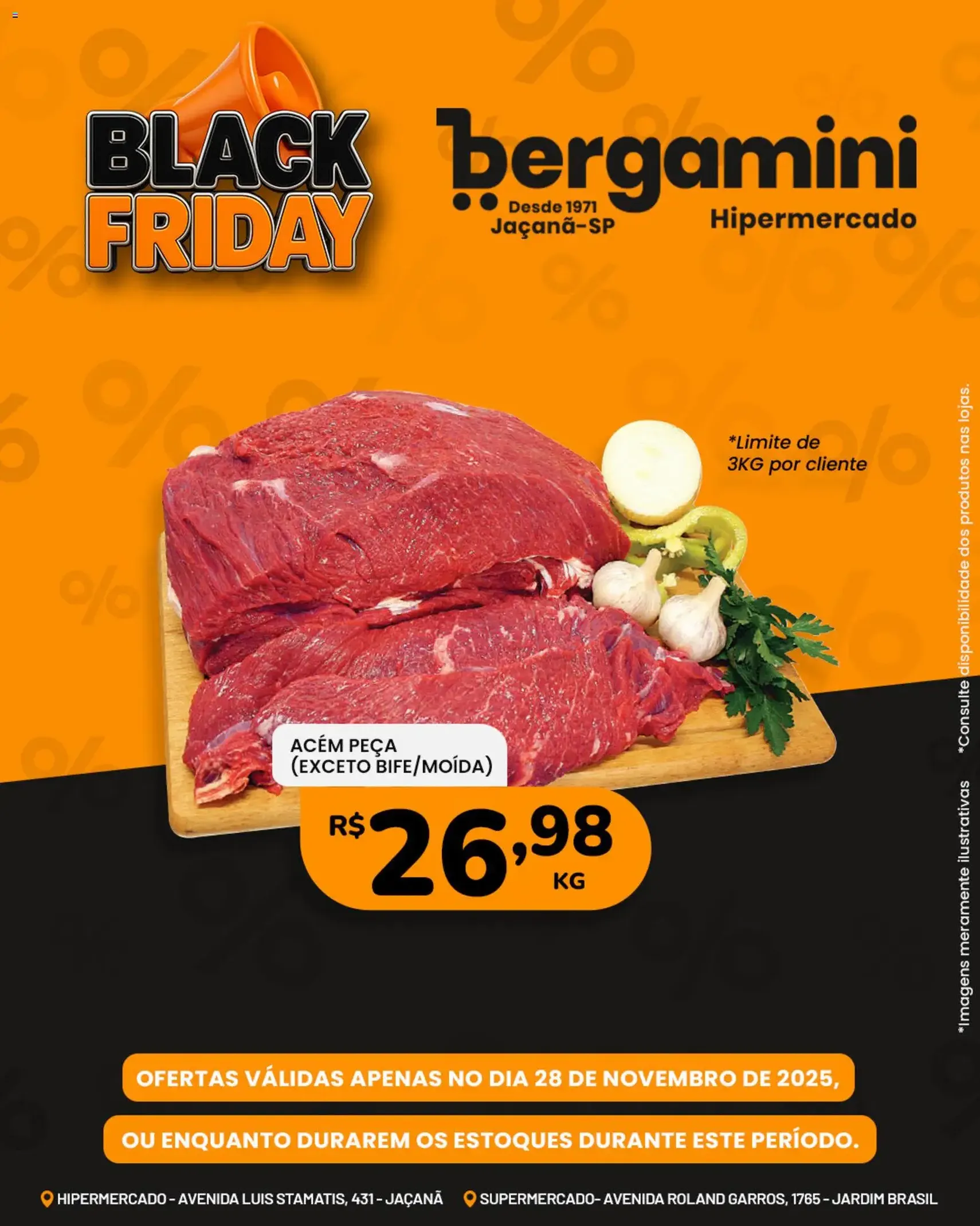 Supermercado Bergamini Black Friday - folheto válido a partir de 28/11/2025 página 1 de 19