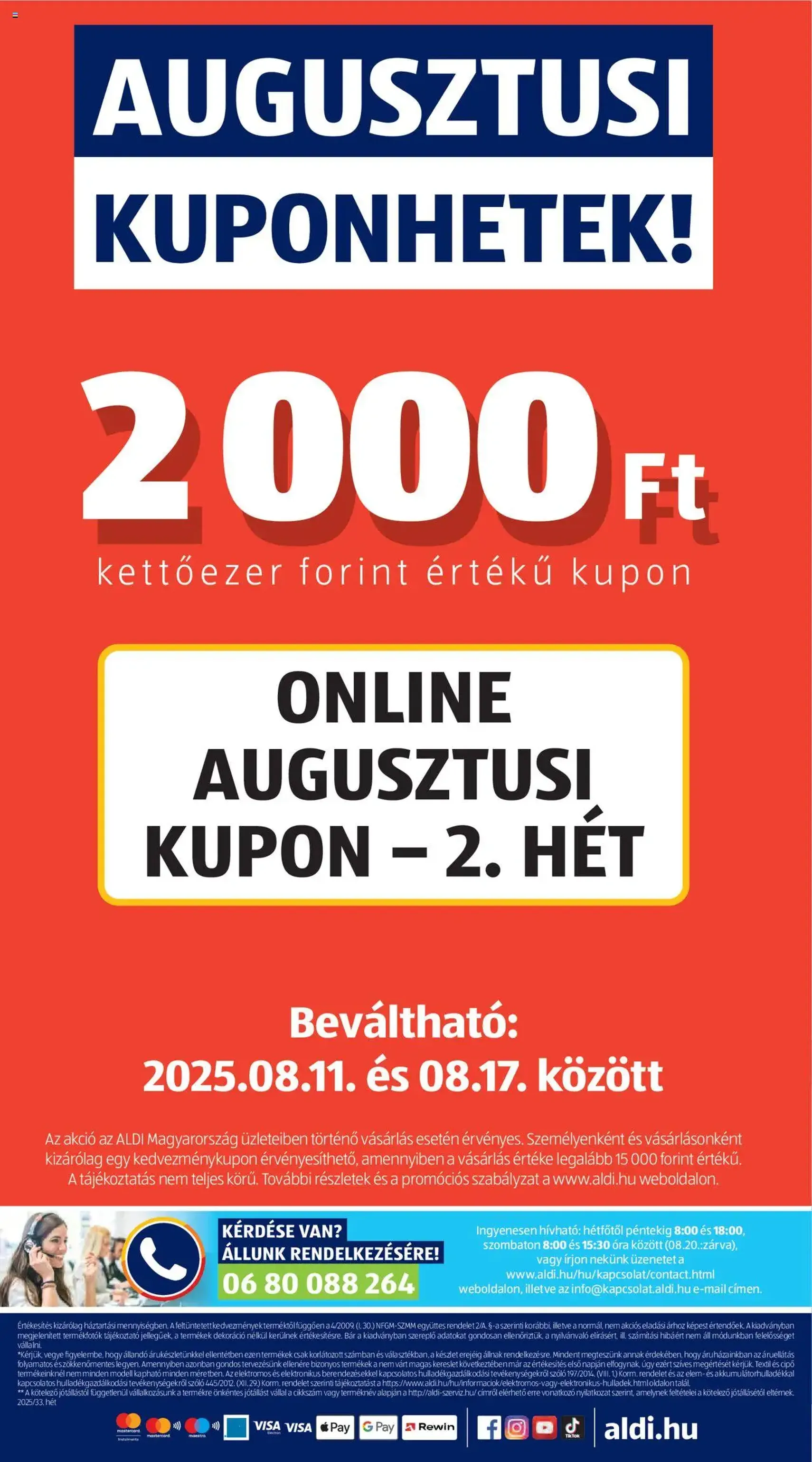 Aldi Akciós újság - 2025.08.14. érvényes szórólap 52 oldal 52 oldalból Aldi Akciós újság - 2025.08.14. érvényes szórólap 52 oldal 52 oldalból