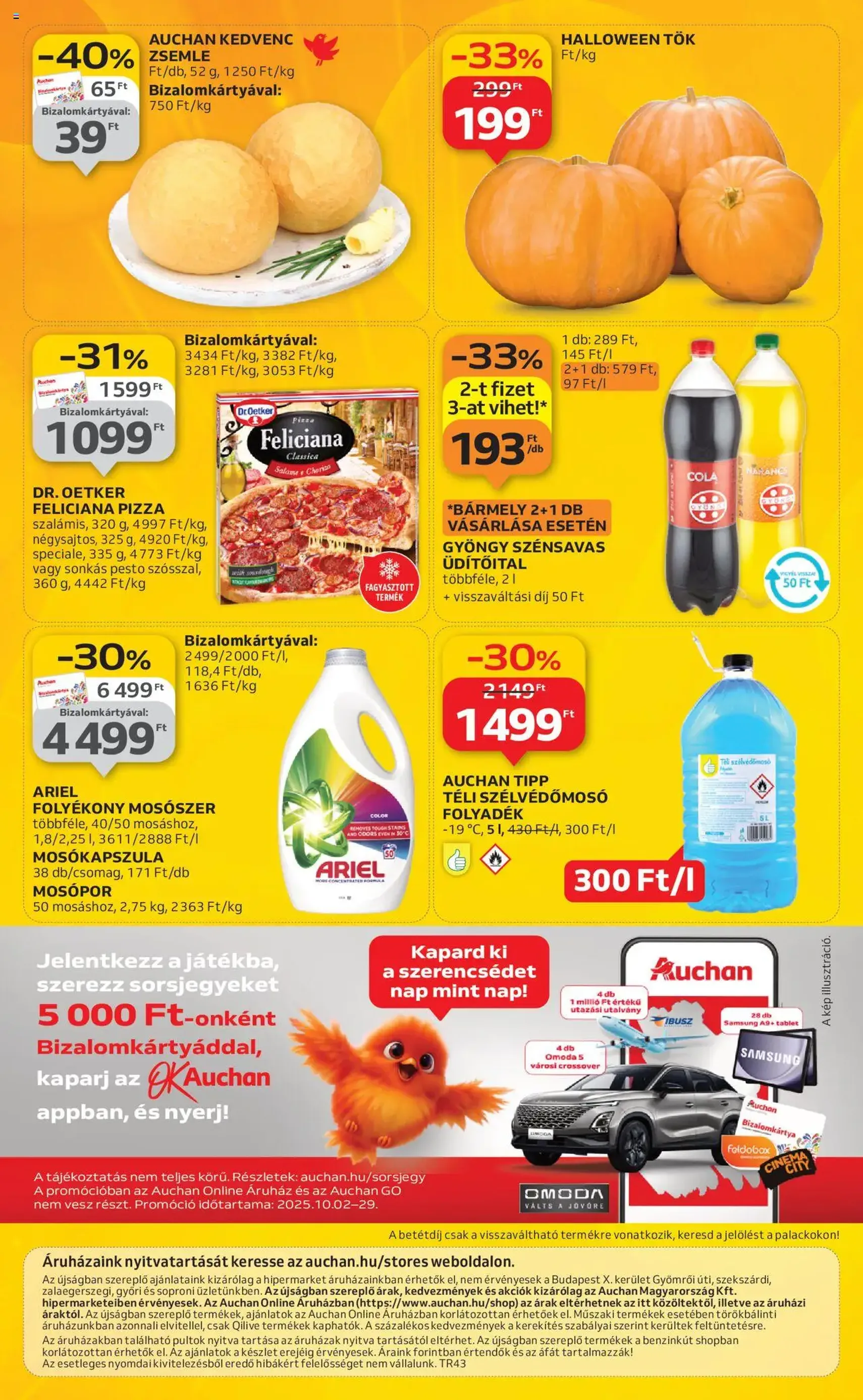 Auchan Akciós újság - 2025.10.24. érvényes szórólap 52 oldal 52 oldalból Auchan Akciós újság - 2025.10.24. érvényes szórólap 52 oldal 52 oldalból