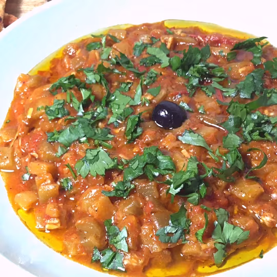 Anteprima ricetta Sugo con melanzane