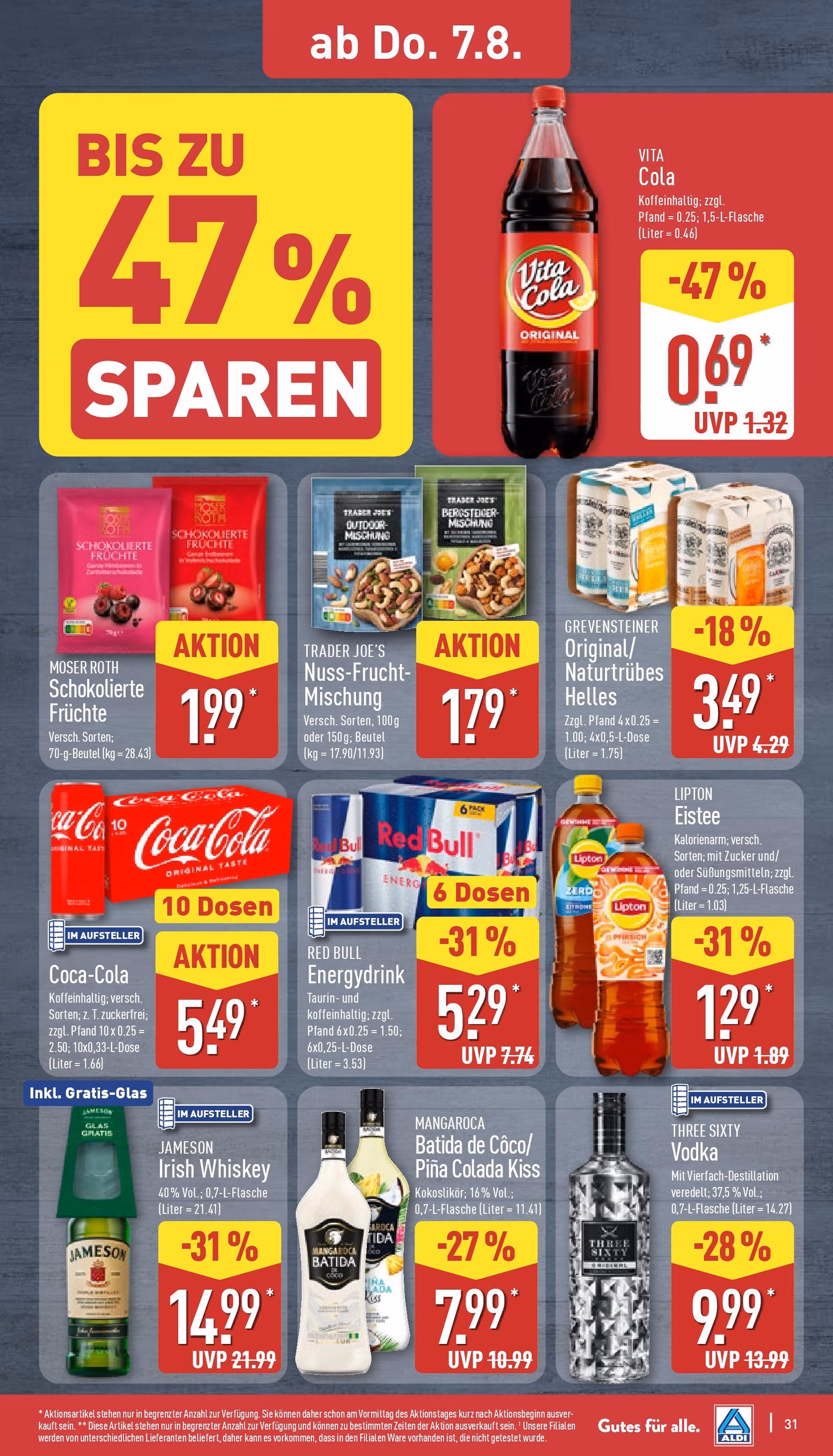 Aldi Prospekt - Gültiger Prospekt ab 04.08.2025, Seite 31 von insgesamt 45
