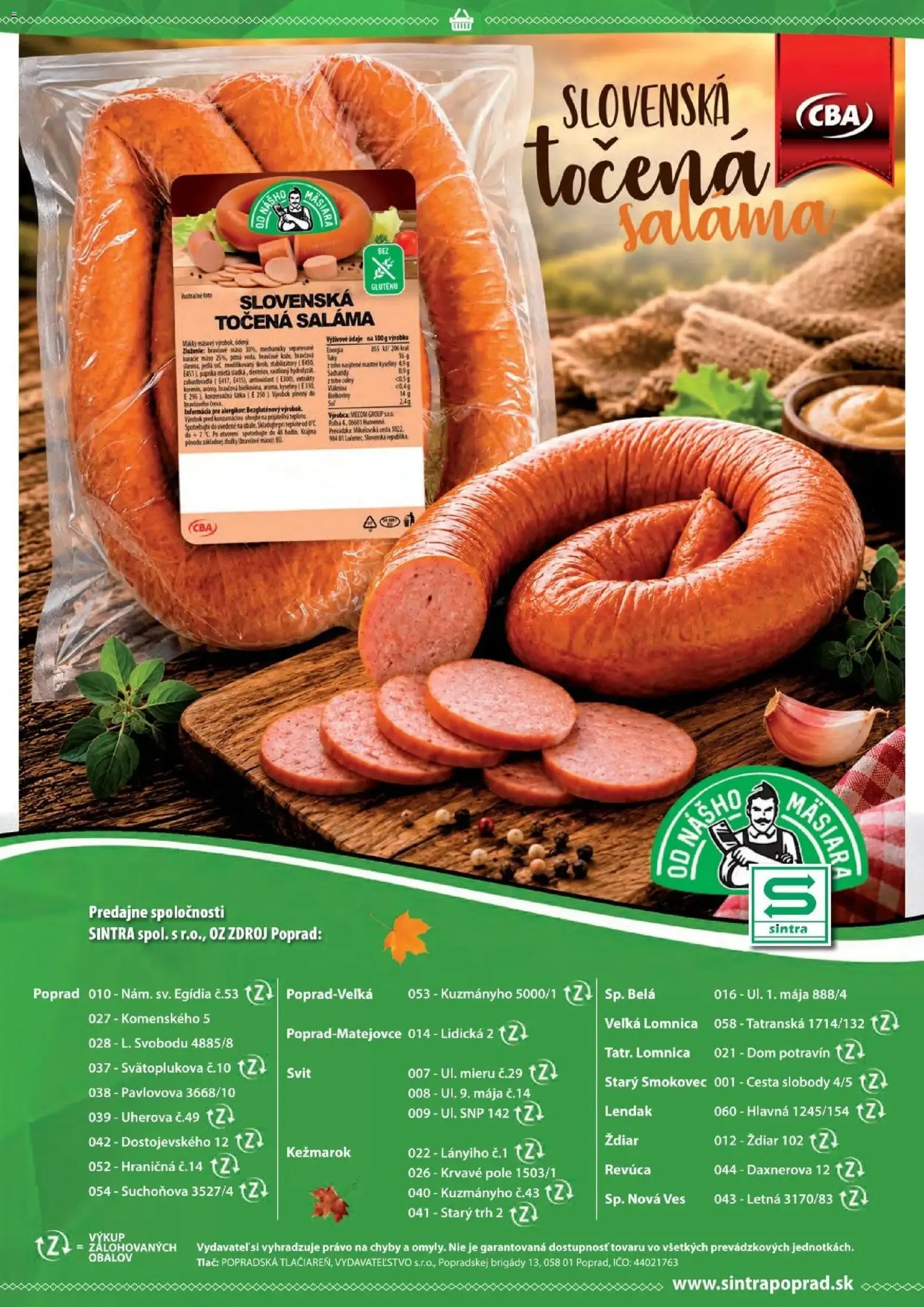 Sintra leták - platný leták od 01.10.2026 strana 28 z 32