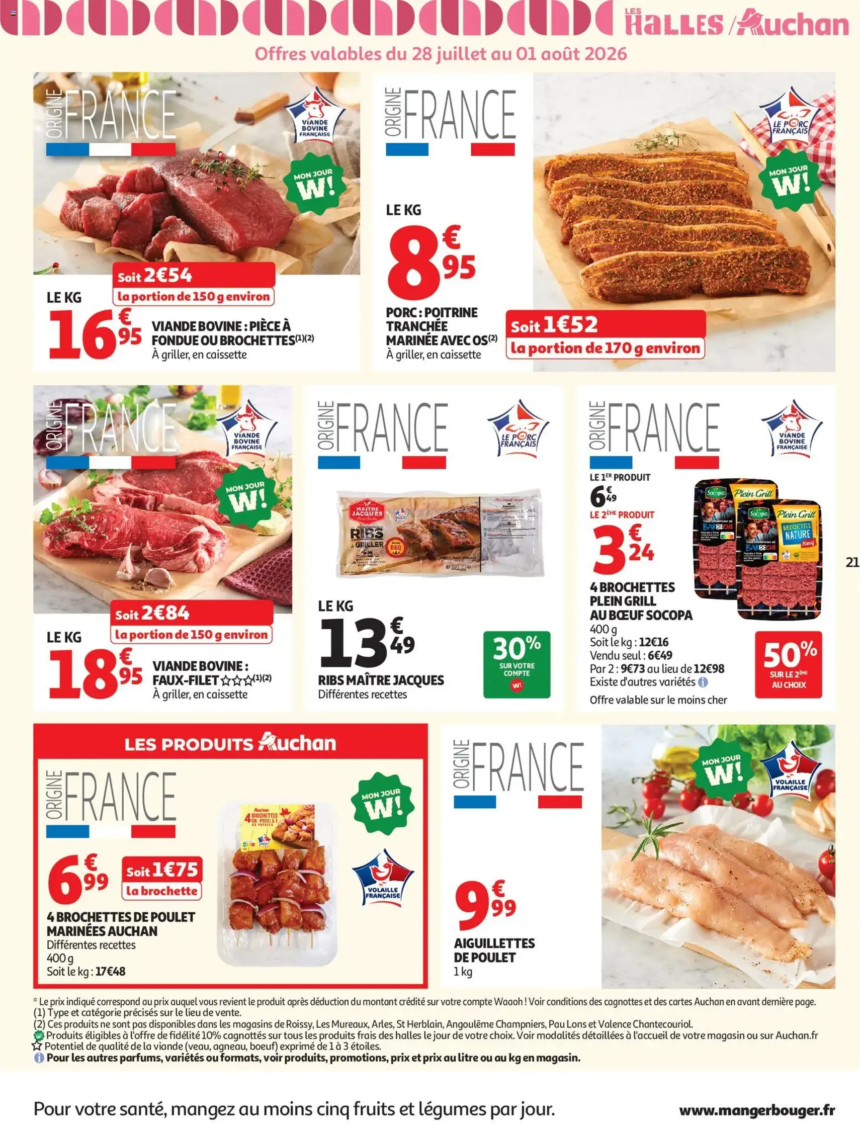 Auchan folder / publicité - geldige folder vanaf 28/07/2026 pagina 21 van 54
