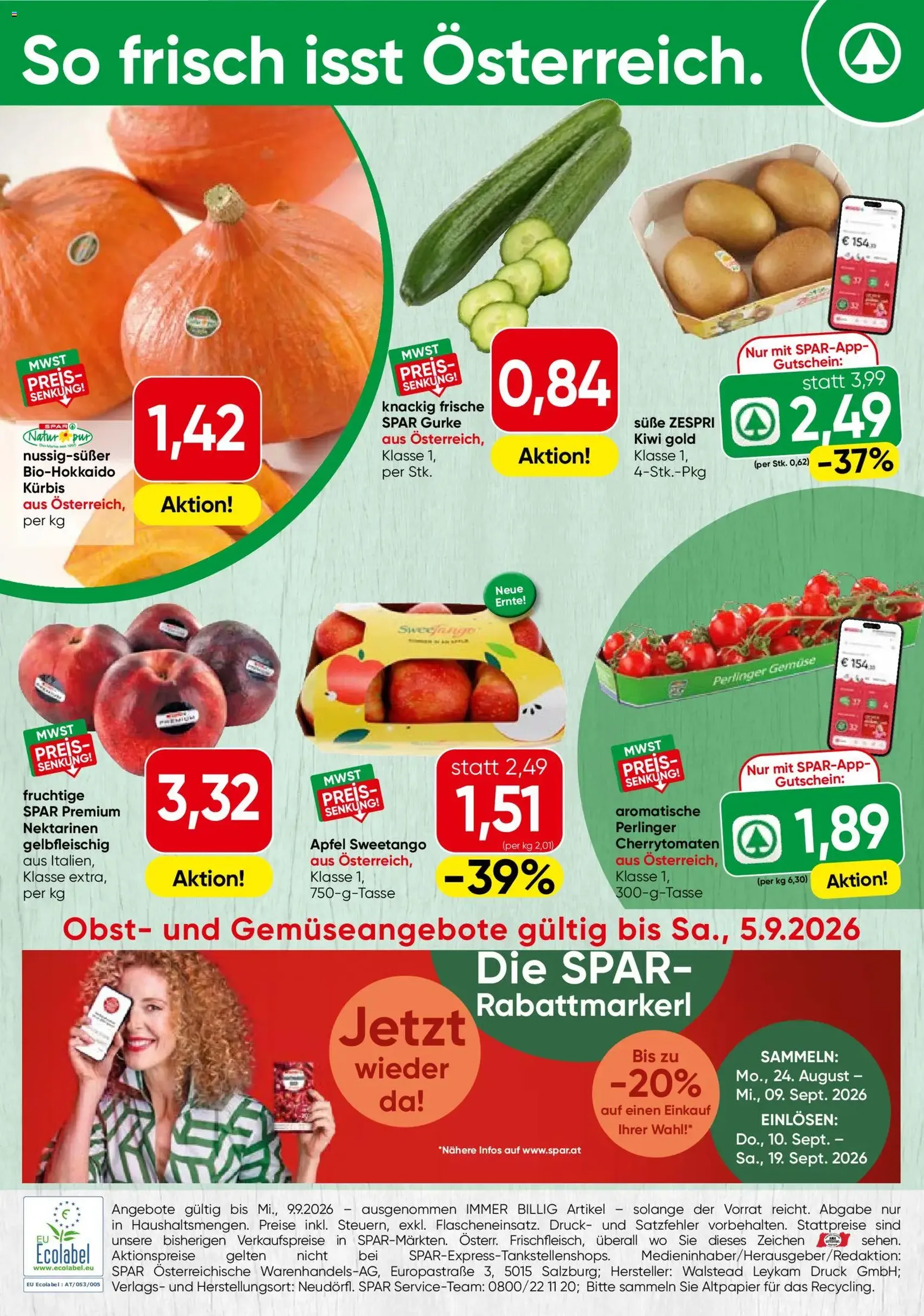 Spar - Flugblatt - Gültiger Prospekt ab 03.09.2026, Seite 16 von insgesamt 16