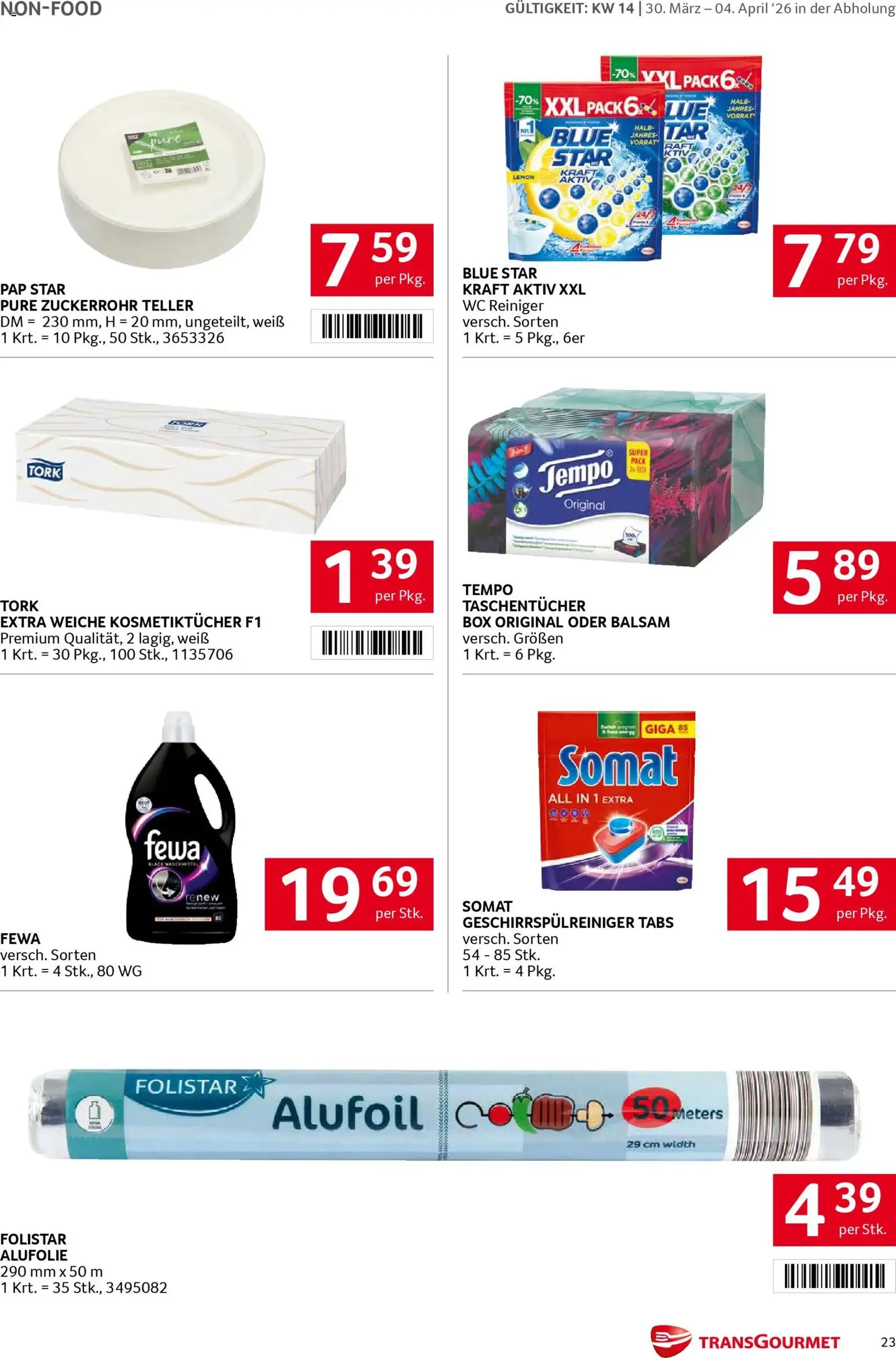 Transgourmet Flugblatt - Gültiger Prospekt ab 30.03.2026, Seite 22 von insgesamt 31