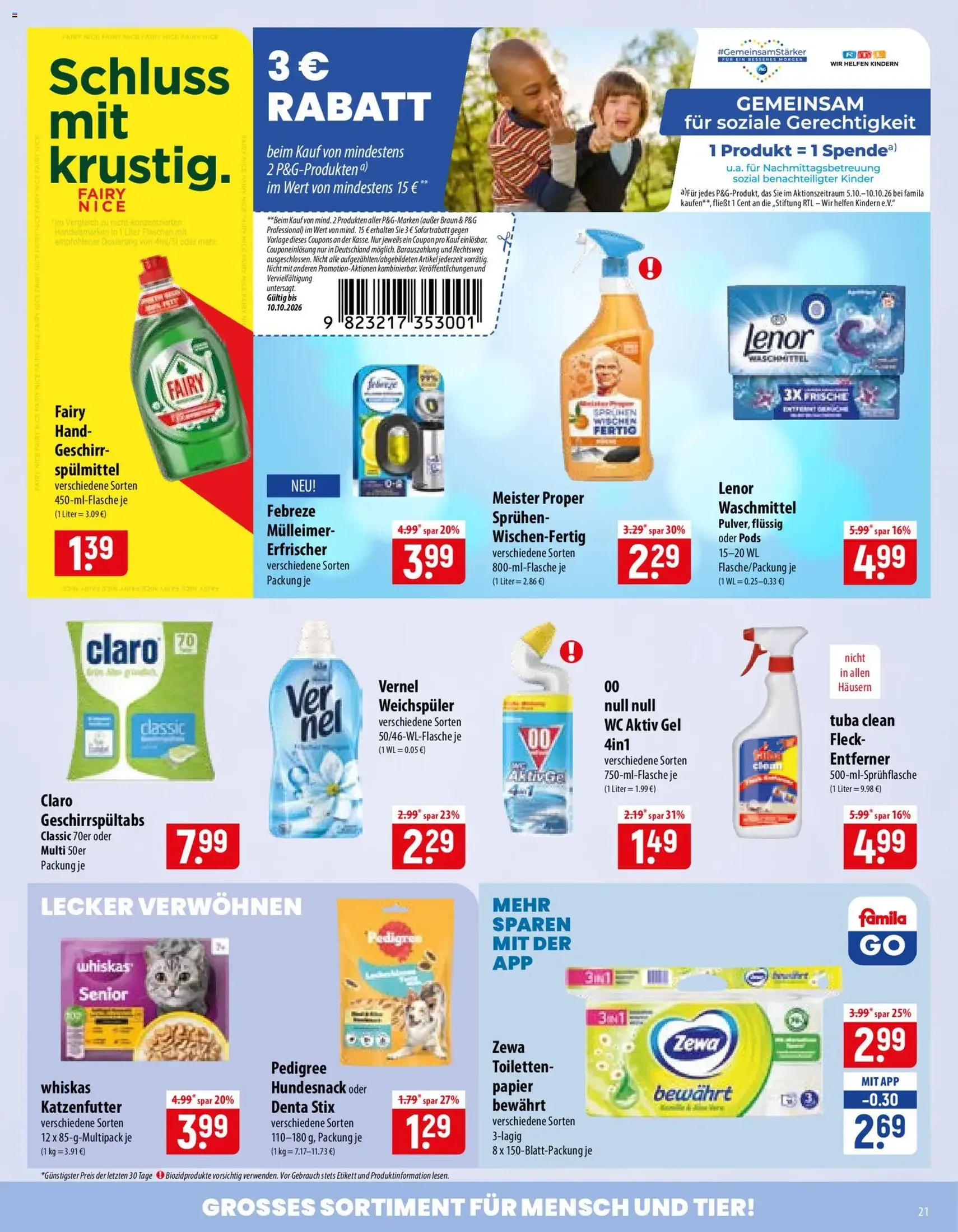 Famila Prospekt - Gültiger Prospekt ab 05.10.2026, Seite 21 von insgesamt 28