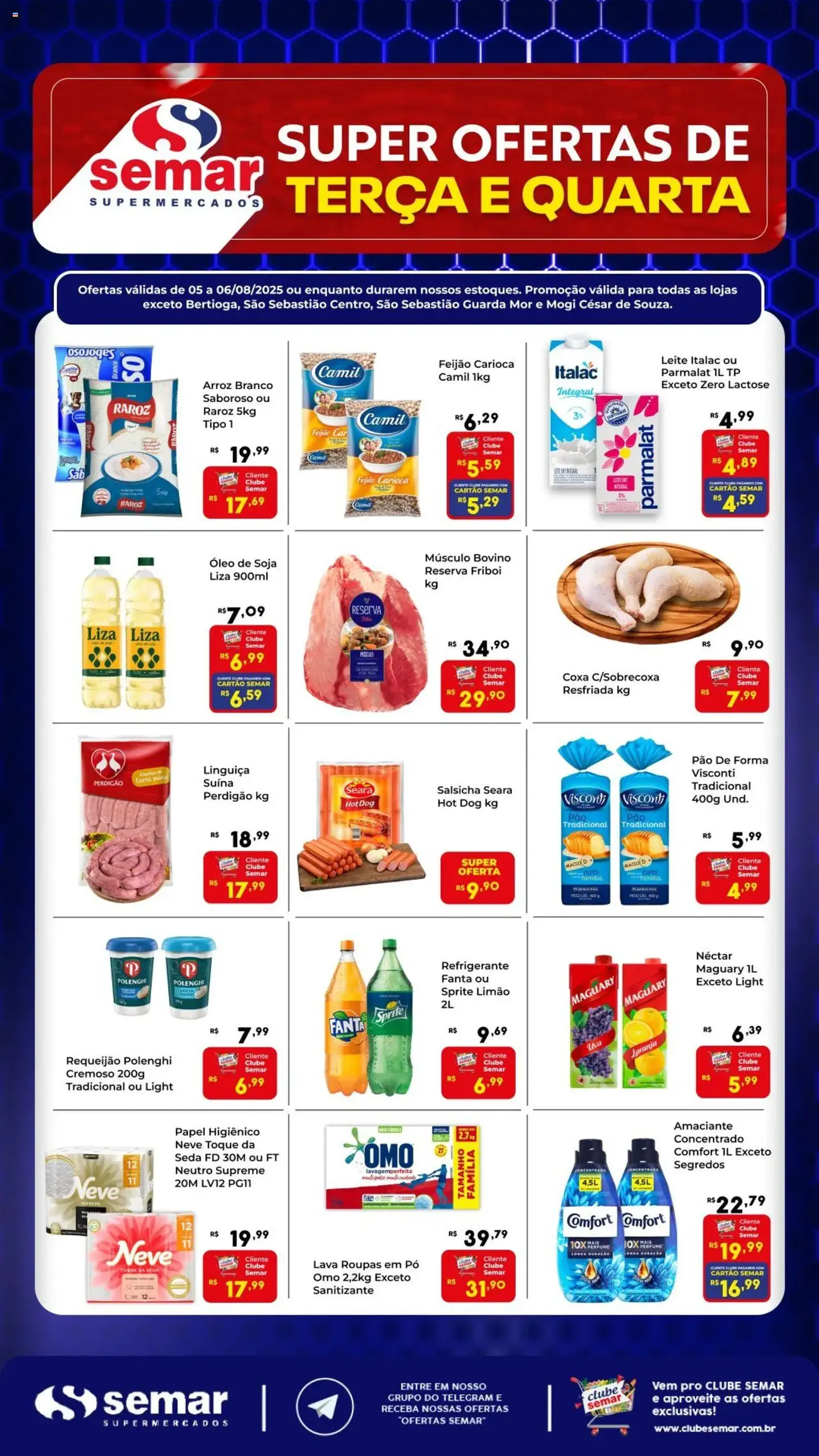 Semar Supermercado - Ofertas da semana - folheto válido a partir de 05/08/2025 página 1 de 3
