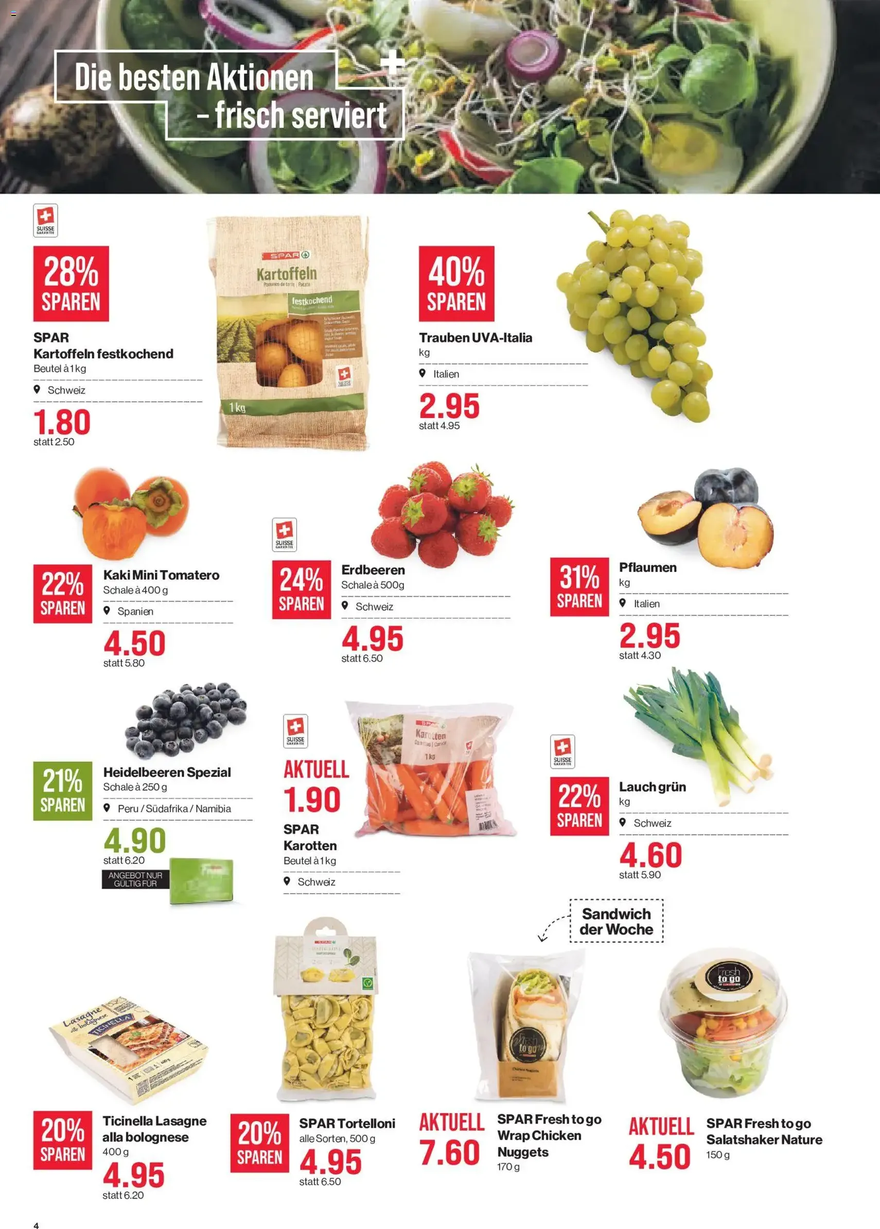 SPAR aktionen - Gültiger Prospekt ab 24.09.2026, Seite 4 von insgesamt 17