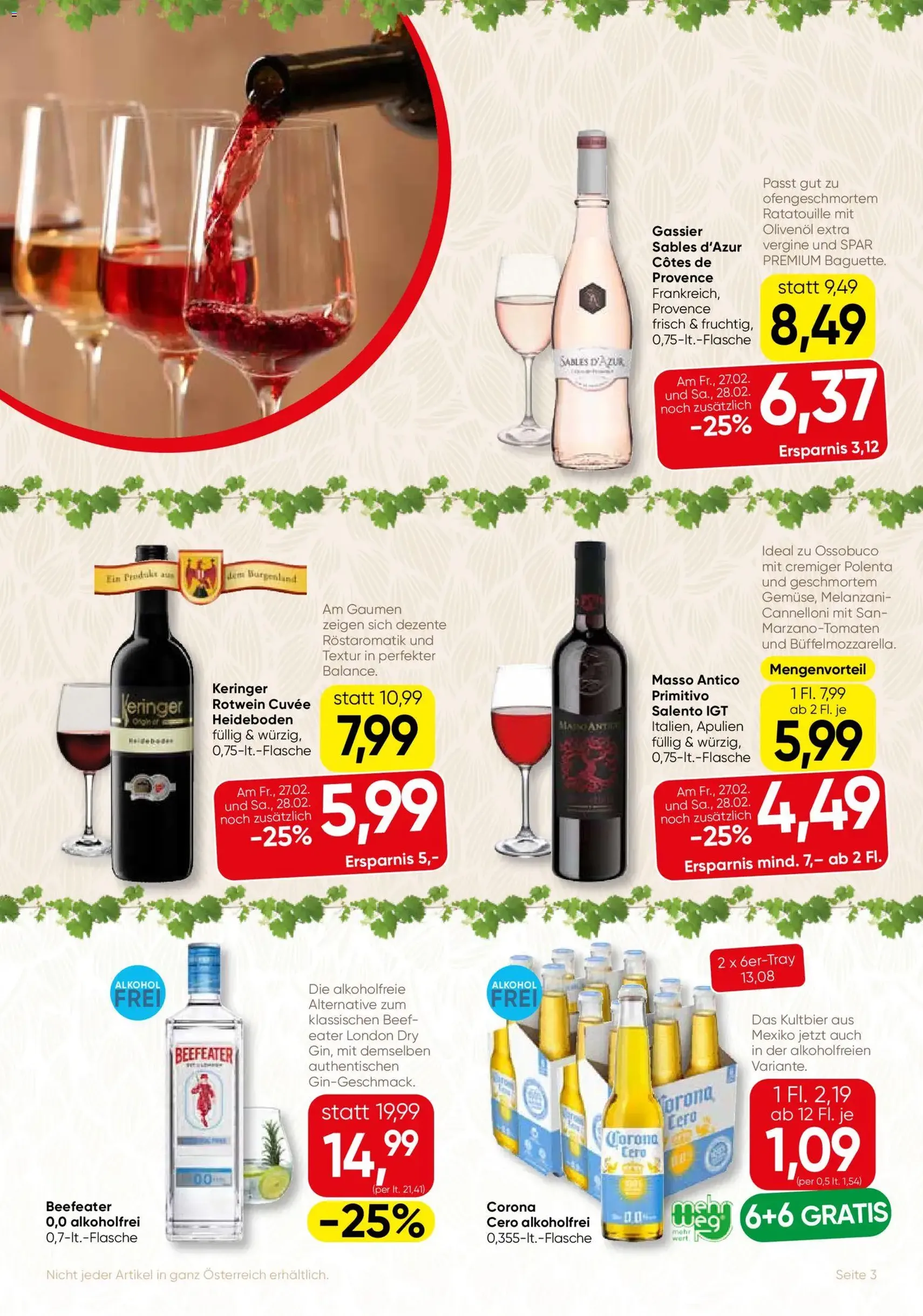 SPAR Gourmet Flugblatt - Gültiger Prospekt ab 26.02.2026, Seite 3 von insgesamt 12