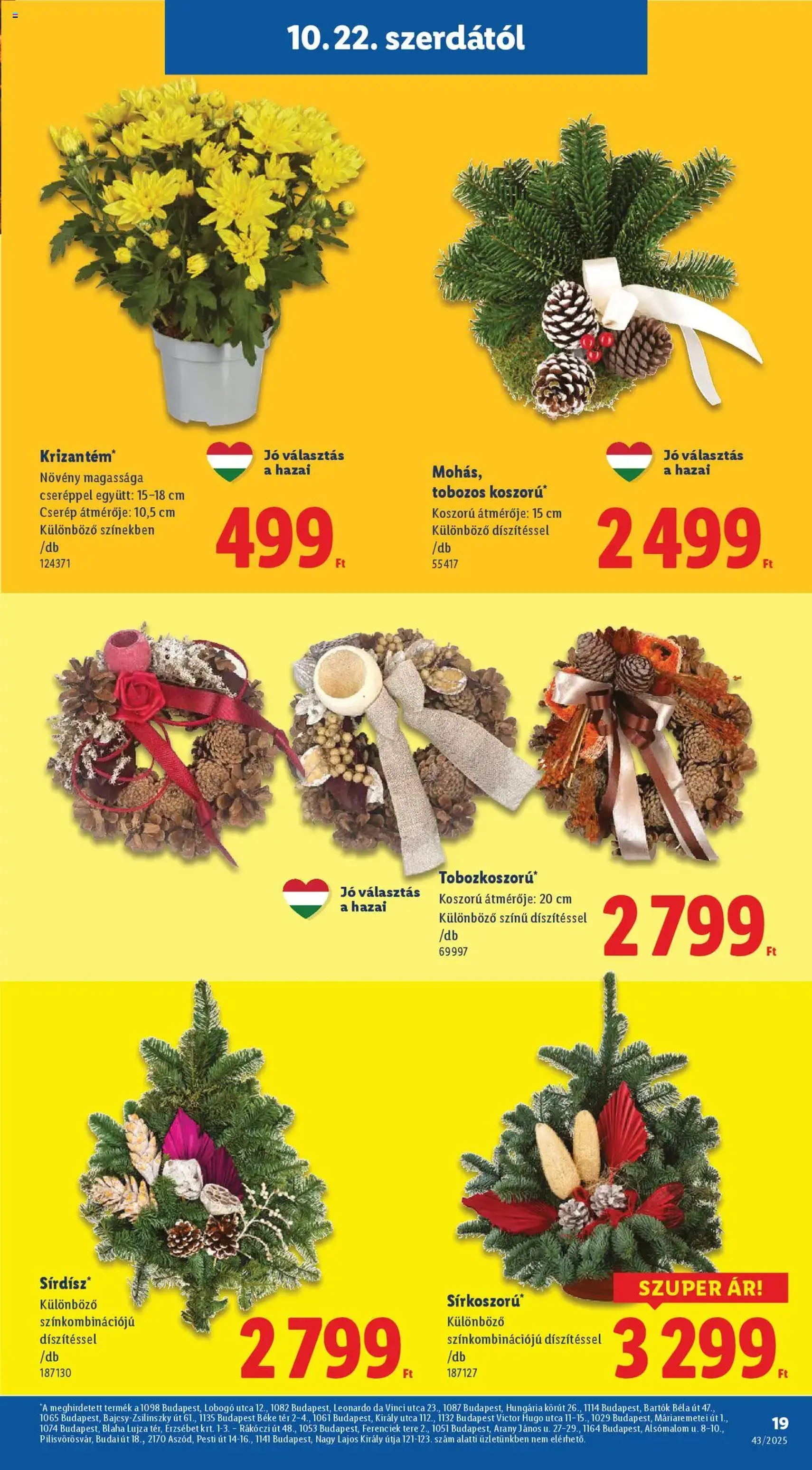Lidl Akciós újság - 2025.10.22. érvényes szórólap 19 oldal 64 oldalból Lidl Akciós újság - 2025.10.22. érvényes szórólap 19 oldal 64 oldalból