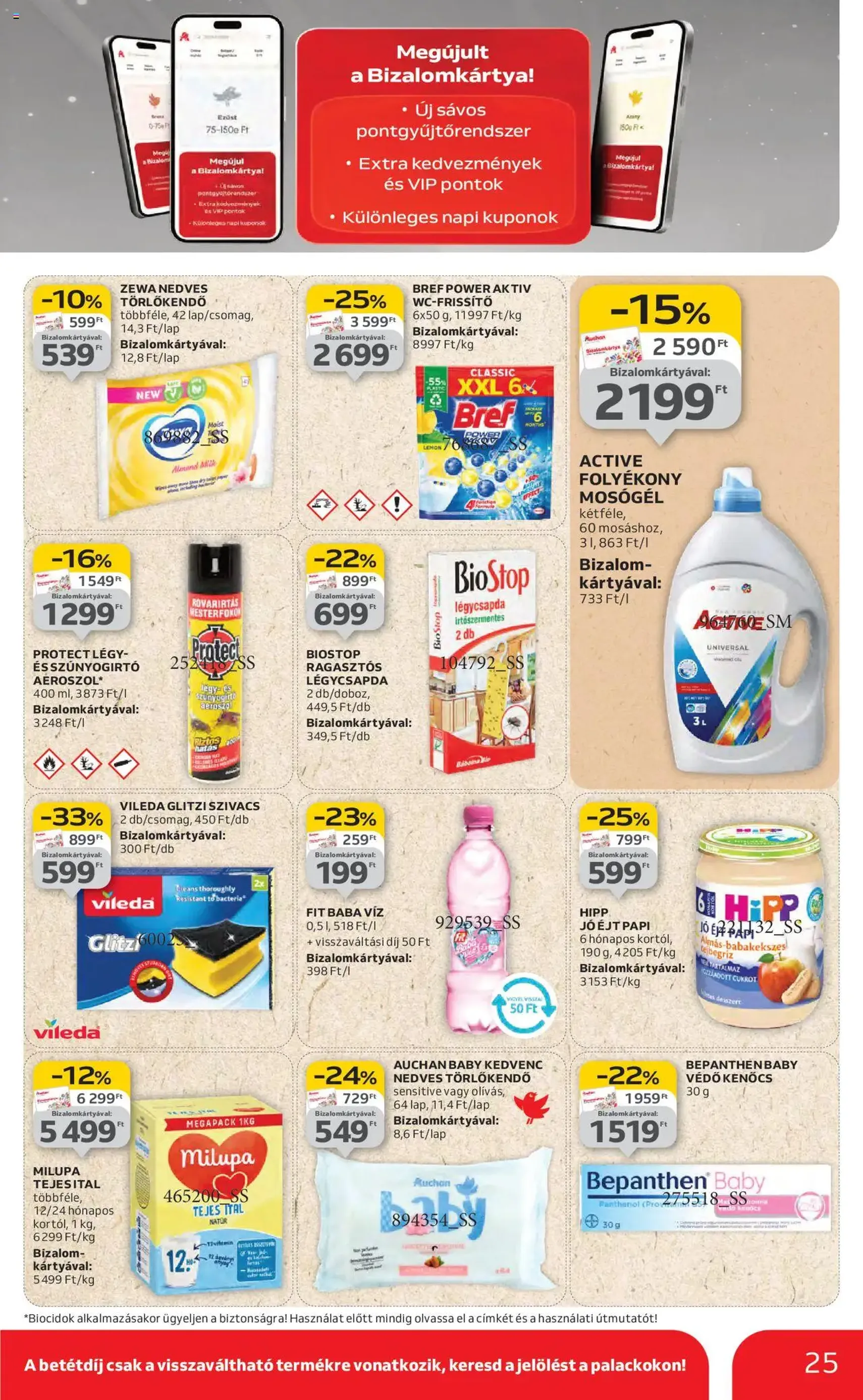 Auchan Akciós újság - 2025.07.31. érvényes szórólap 25 oldal 42 oldalból Auchan Akciós újság - 2025.07.31. érvényes szórólap 25 oldal 42 oldalból