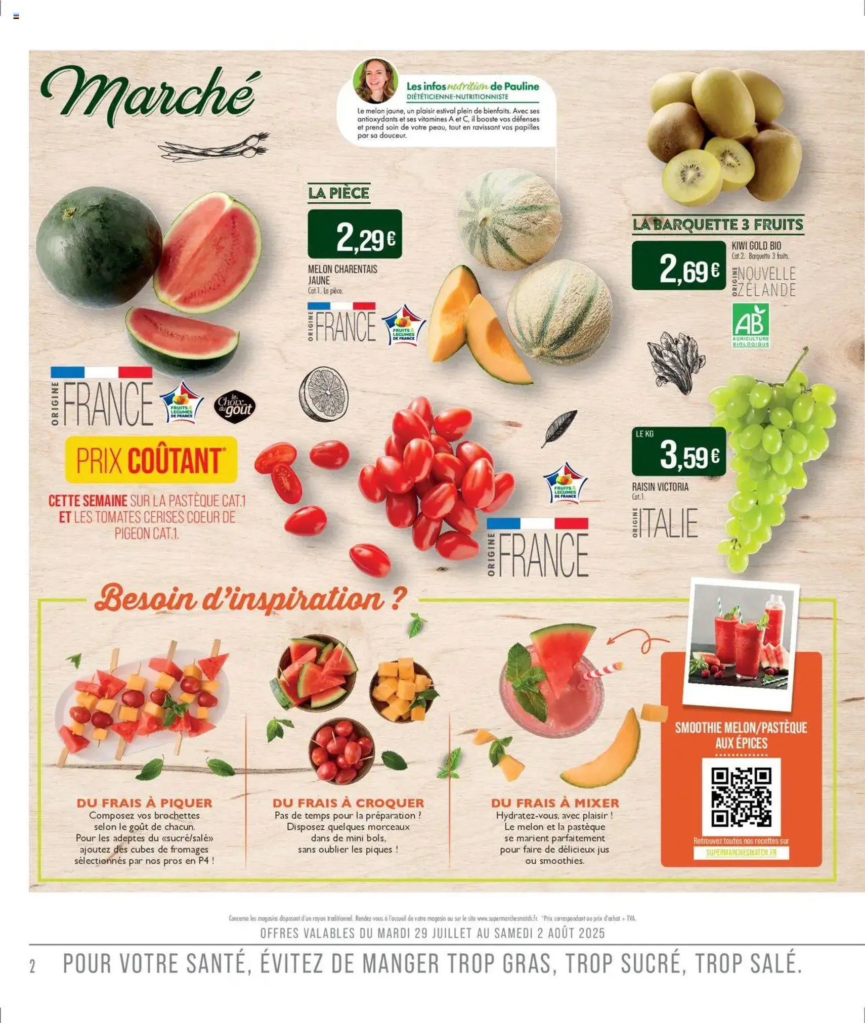Match Supermarché catalogue - brochure valable à partir du 29/07/2025, page 2 sur 22 Match Supermarché catalogue - brochure valable à partir du 29/07/2025, page 2 sur 22