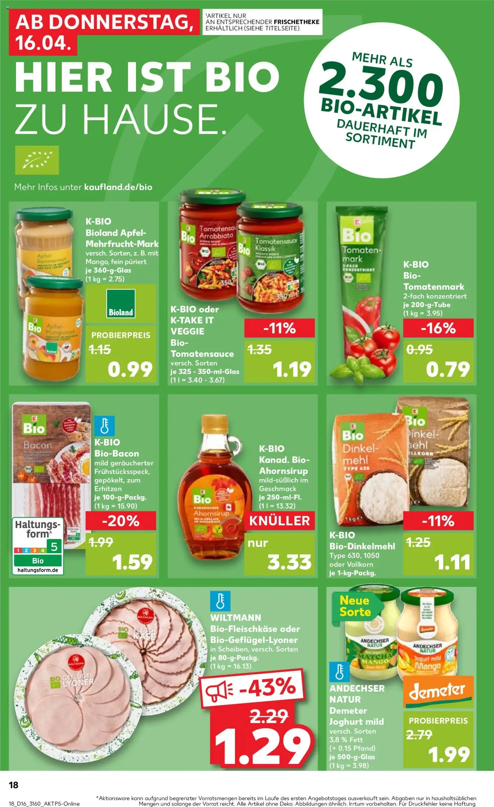 Kaufland Prospekt - Gültiger Prospekt ab 16.04.2026, Seite 18 von insgesamt 58