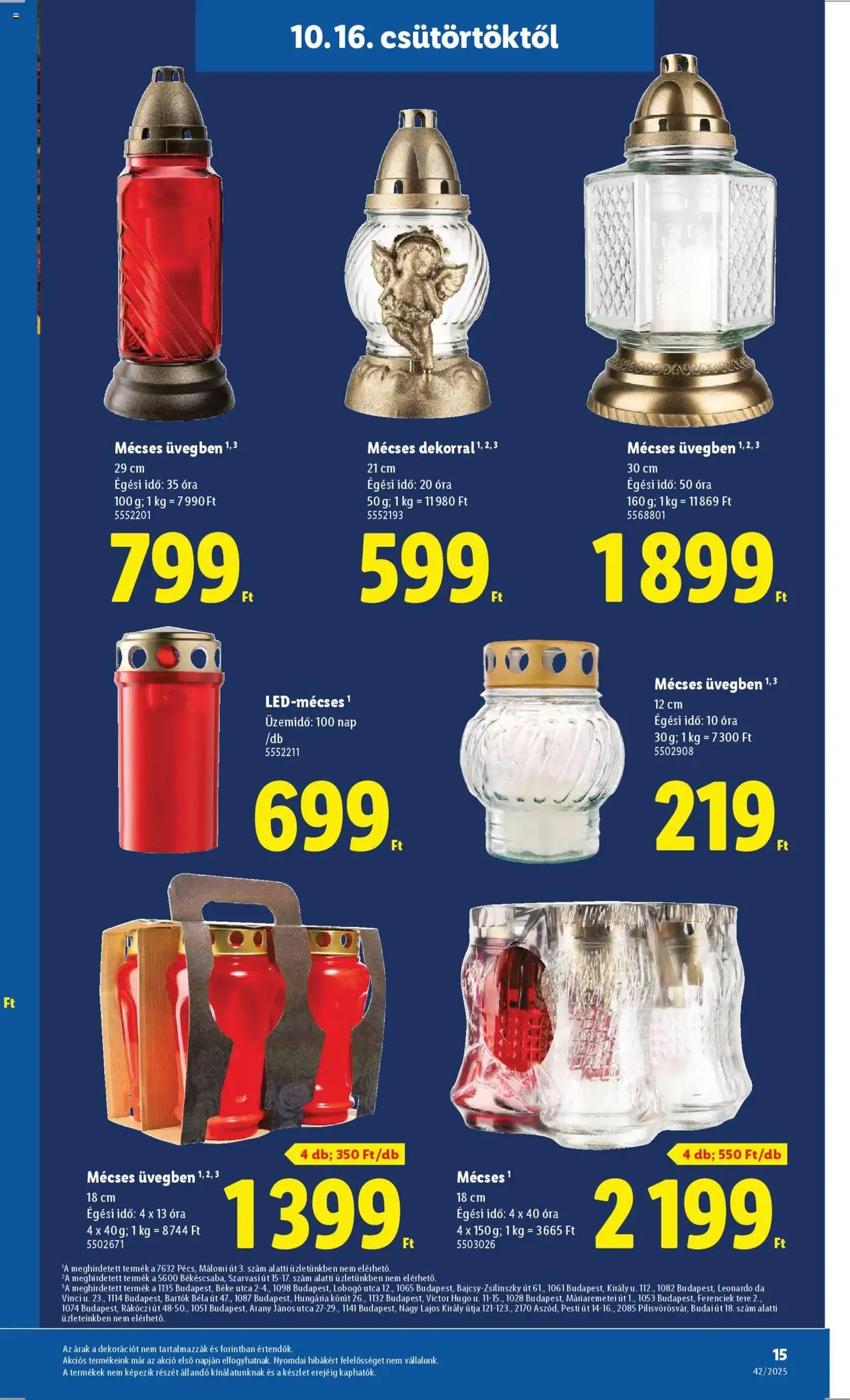 Lidl Akciós újság - 2025.10.16. érvényes szórólap 15 oldal 68 oldalból Lidl Akciós újság - 2025.10.16. érvényes szórólap 15 oldal 68 oldalból