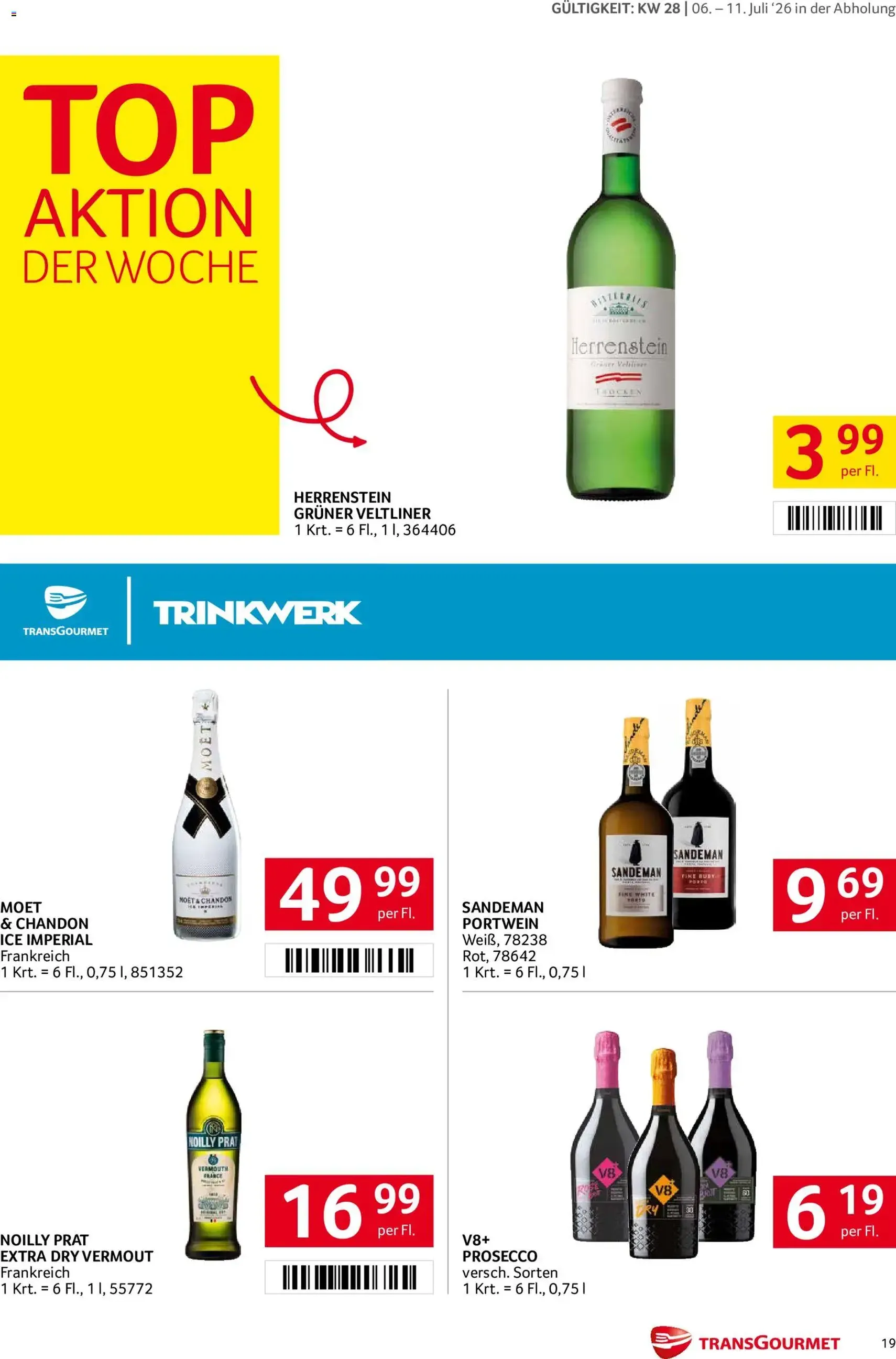 Transgourmet Flugblatt - Gültiger Prospekt ab 06.07.2026, Seite 19 von insgesamt 28