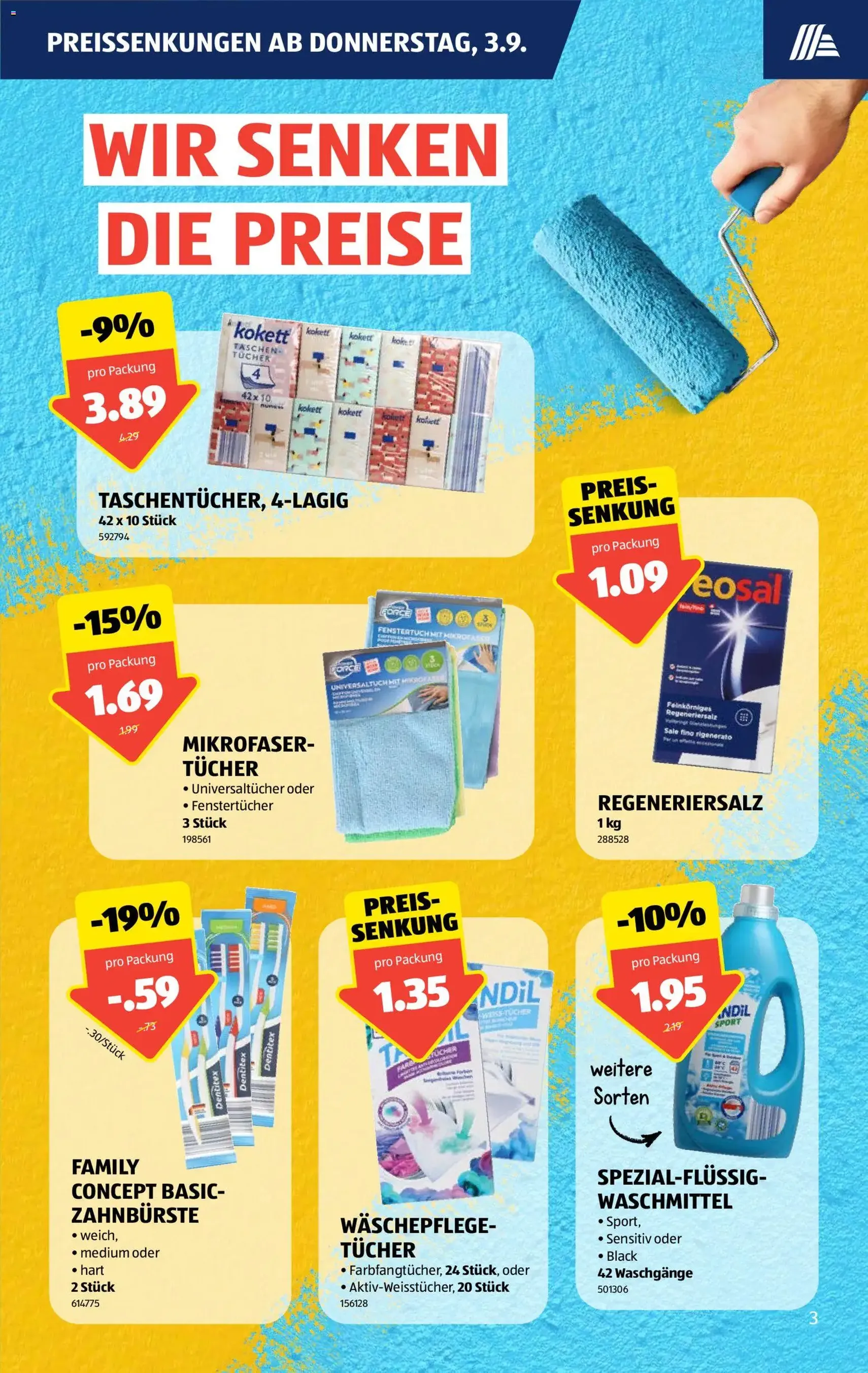 Aldi aktionen - Gültiger Prospekt ab 03.09.2026, Seite 3 von insgesamt 44
