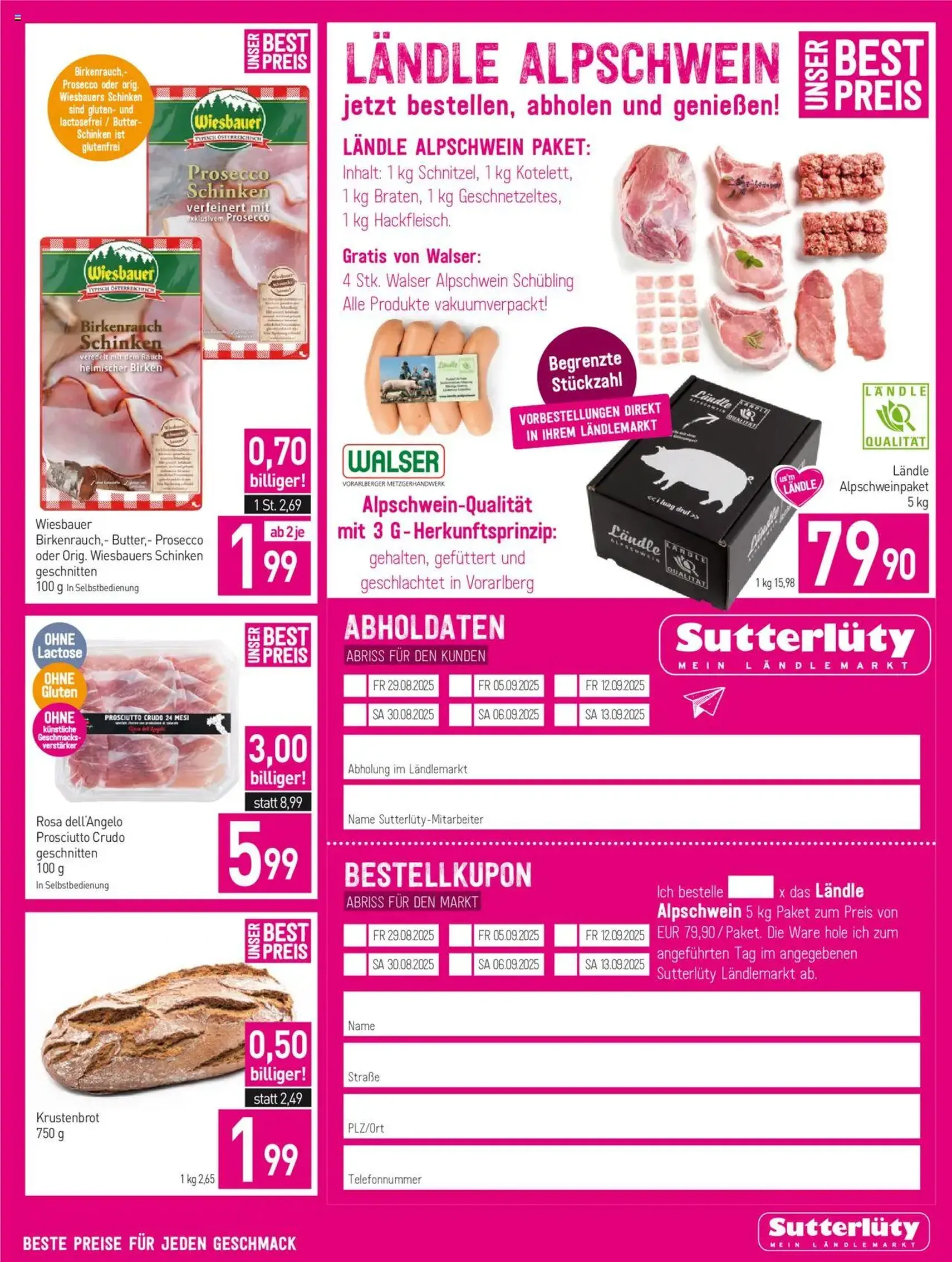 Sutterlüty Flugblatt - Gültiger Prospekt ab 07.08.2025, Seite 3 von insgesamt 20