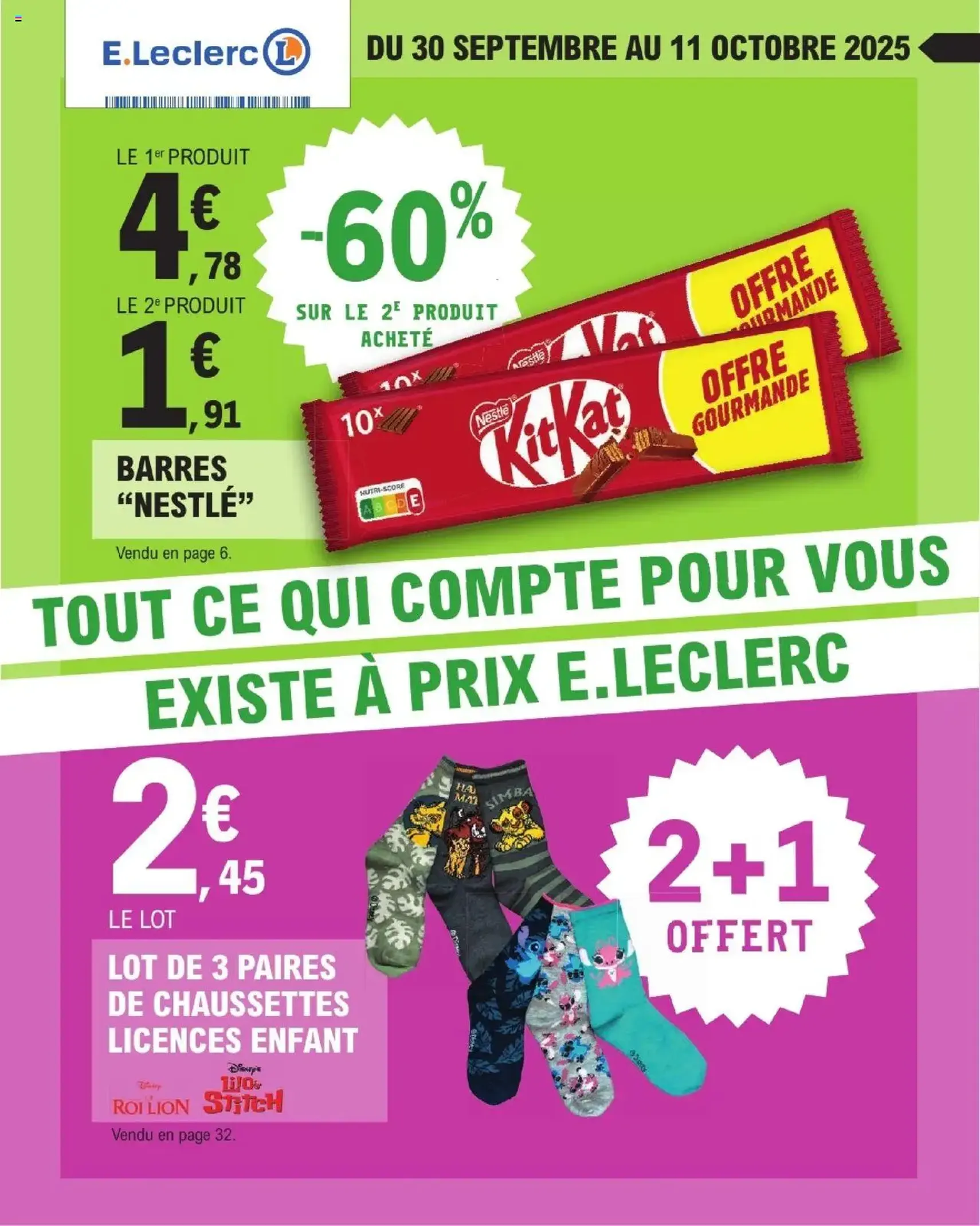 E.Leclerc catalogue semaine 40 - brochure valable à partir du 30/09/2025, page 1 sur 36 E.Leclerc catalogue semaine 40 - brochure valable à partir du 30/09/2025, page 1 sur 36