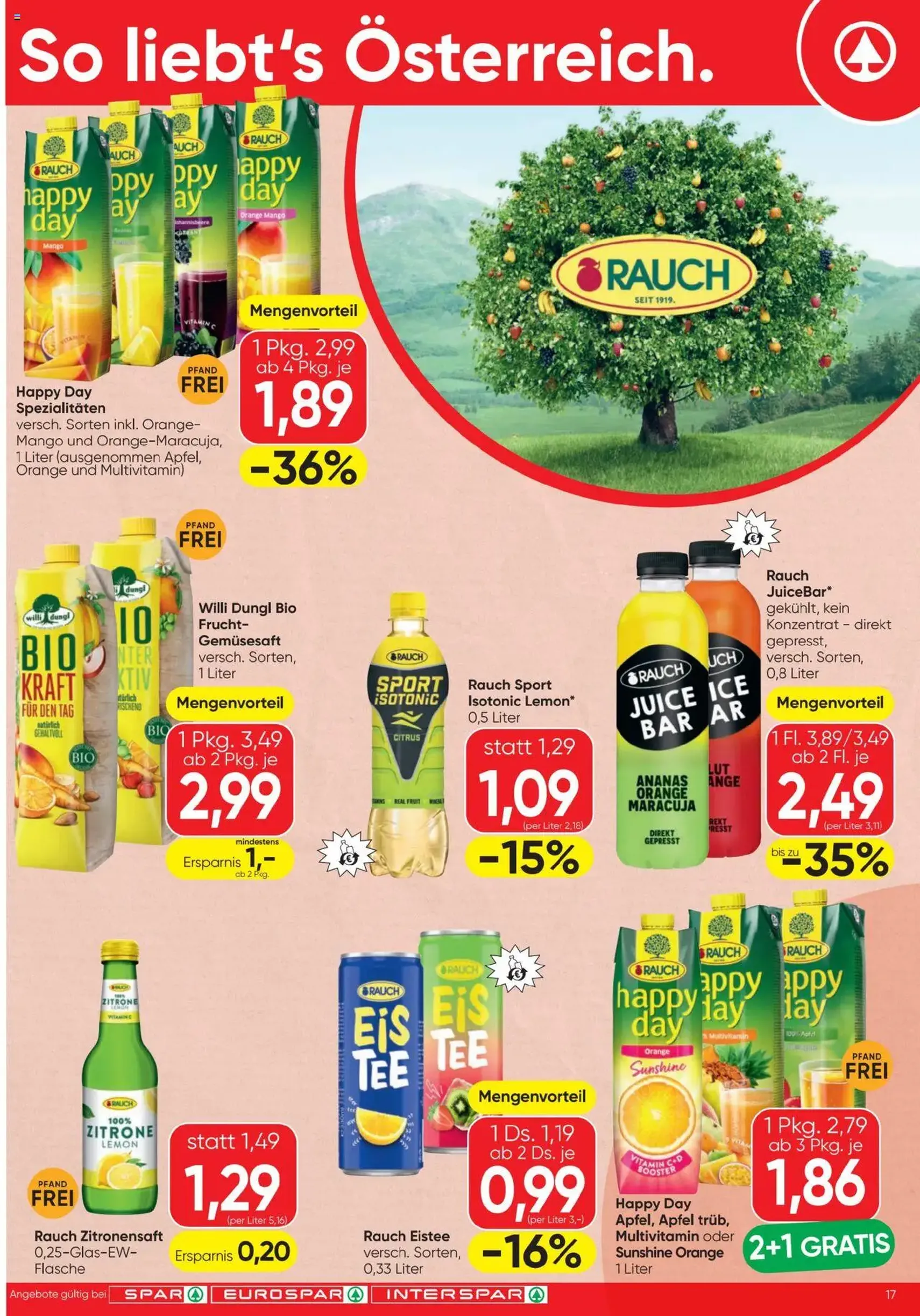 Spar Flugblatt - Gültiger Prospekt ab 09.10.2025, Seite 17 von insgesamt 24