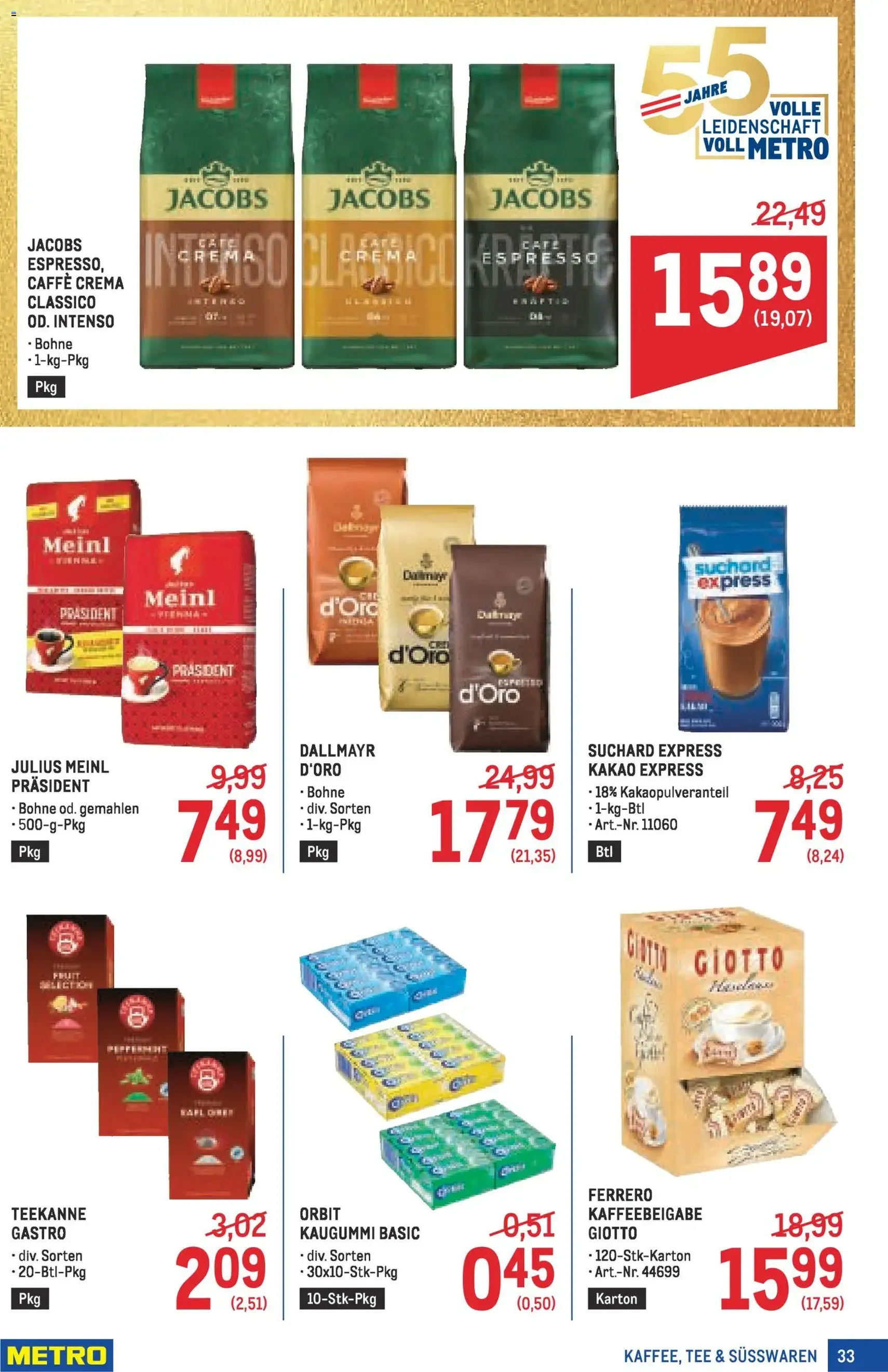 Metro angebote Profi - Gültiger Prospekt ab 19.02.2026, Seite 33 von insgesamt 64