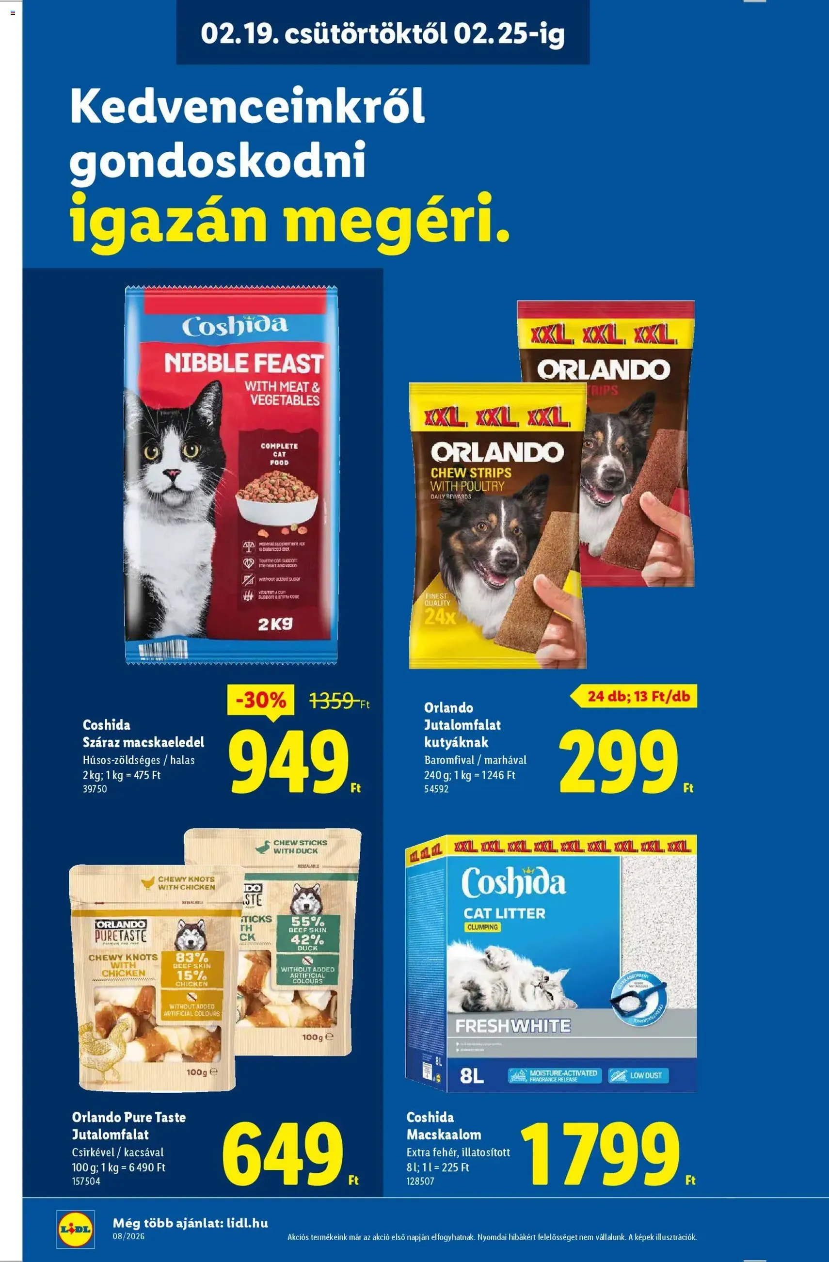 Lidl Akciós újság - 2026.02.19. érvényes szórólap 16 oldal 58 oldalból
