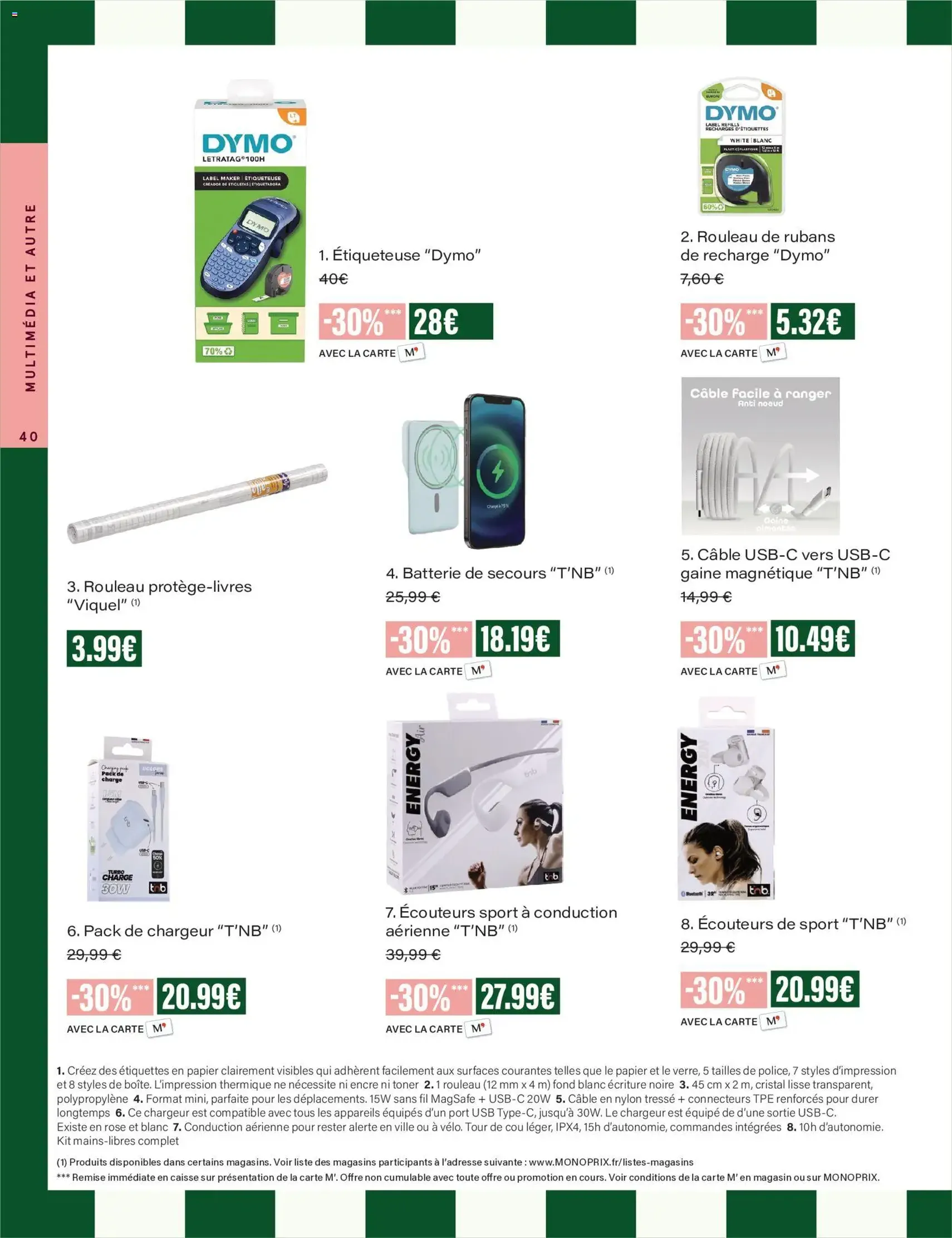 Monoprix - Guide de rentree - brochure valable à partir du 04/08/2026, page 40 sur 42