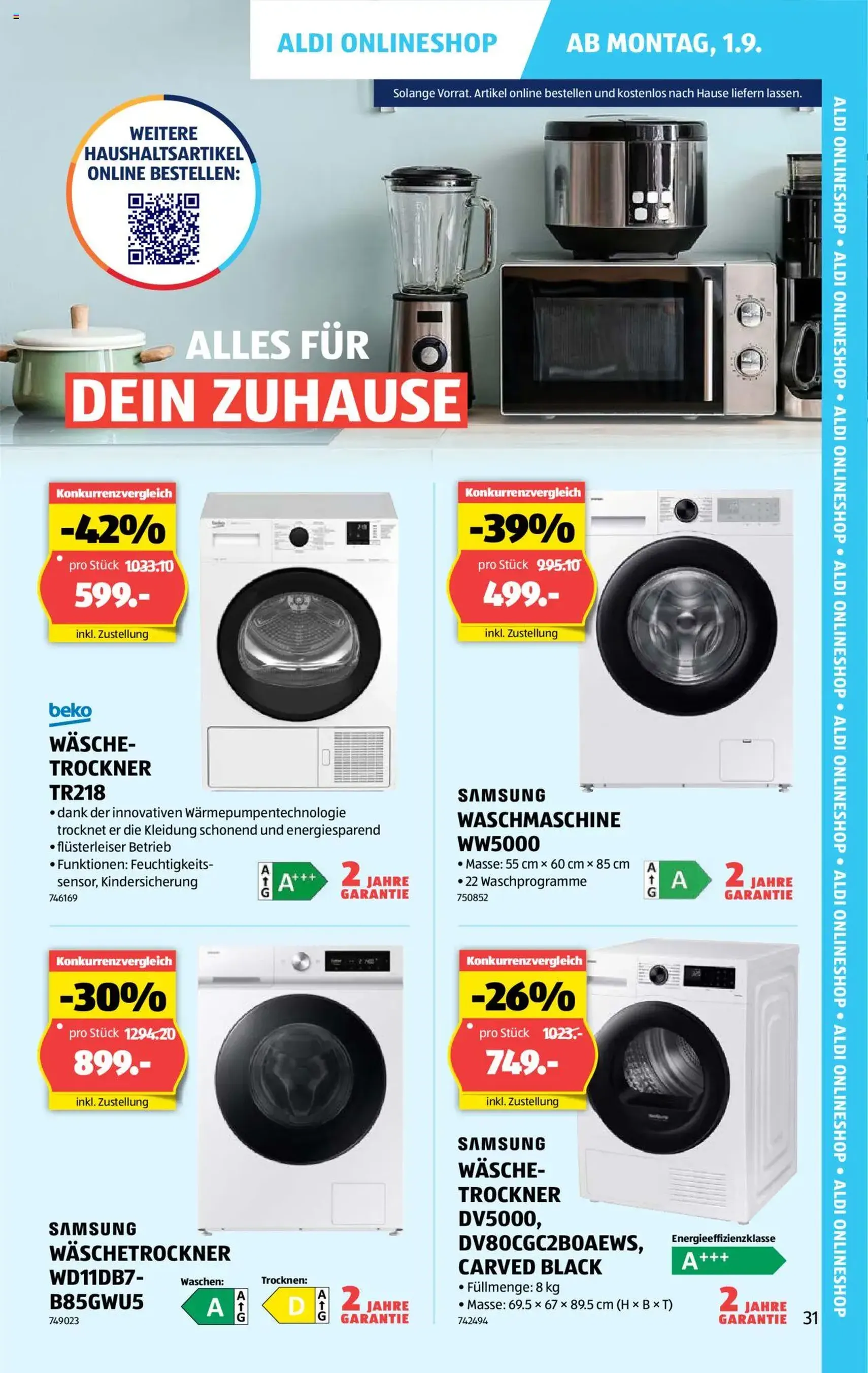 Aldi Aktionen - Gültiger Prospekt ab 28.08.2025, Seite 31 von insgesamt 35 Aldi Aktionen - Gültiger Prospekt ab 28.08.2025, Seite 31 von insgesamt 35
