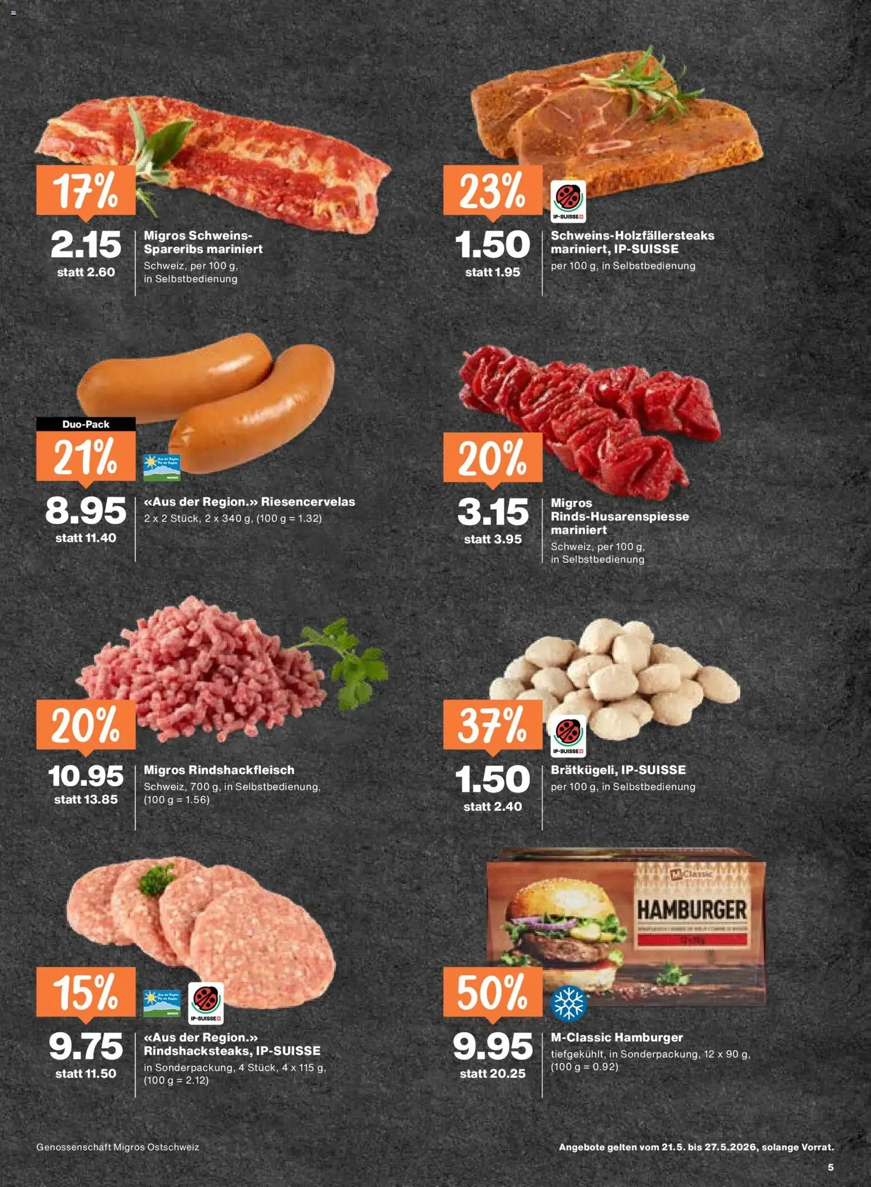 Migros aktionen - Gültiger Prospekt ab 21.05.2026, Seite 5 von insgesamt 24