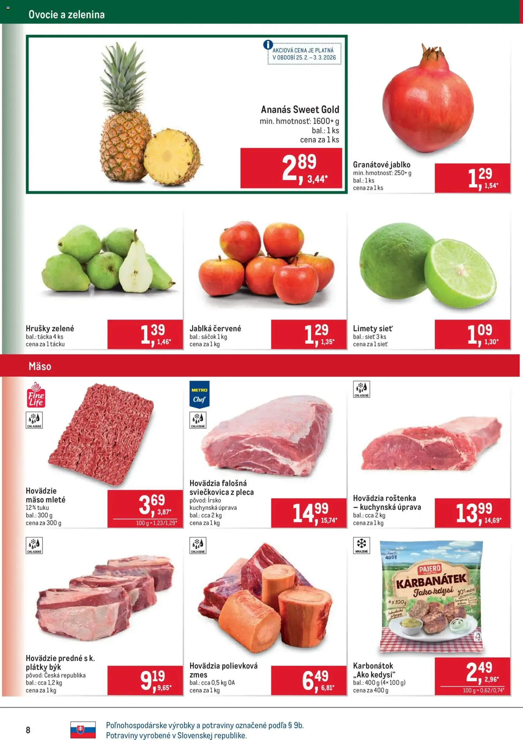 Metro maloobchod - platný leták od 25.02.2026 strana 8 z 40