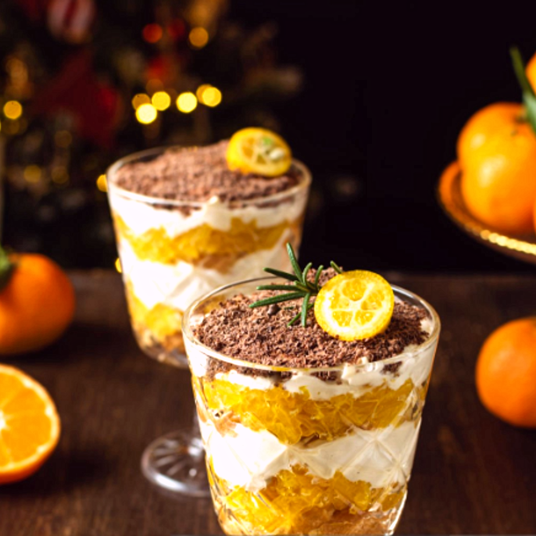 Mandarin és speculoos desszert