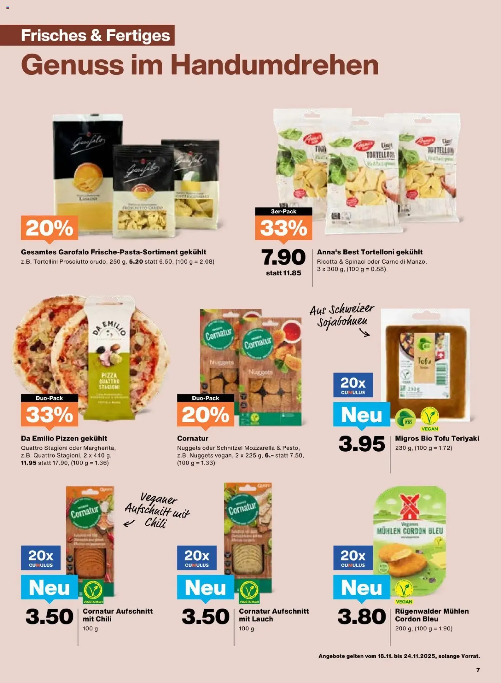 Migros Aktionen - Gültiger Prospekt ab 18.11.2025, Seite 7 von insgesamt 20