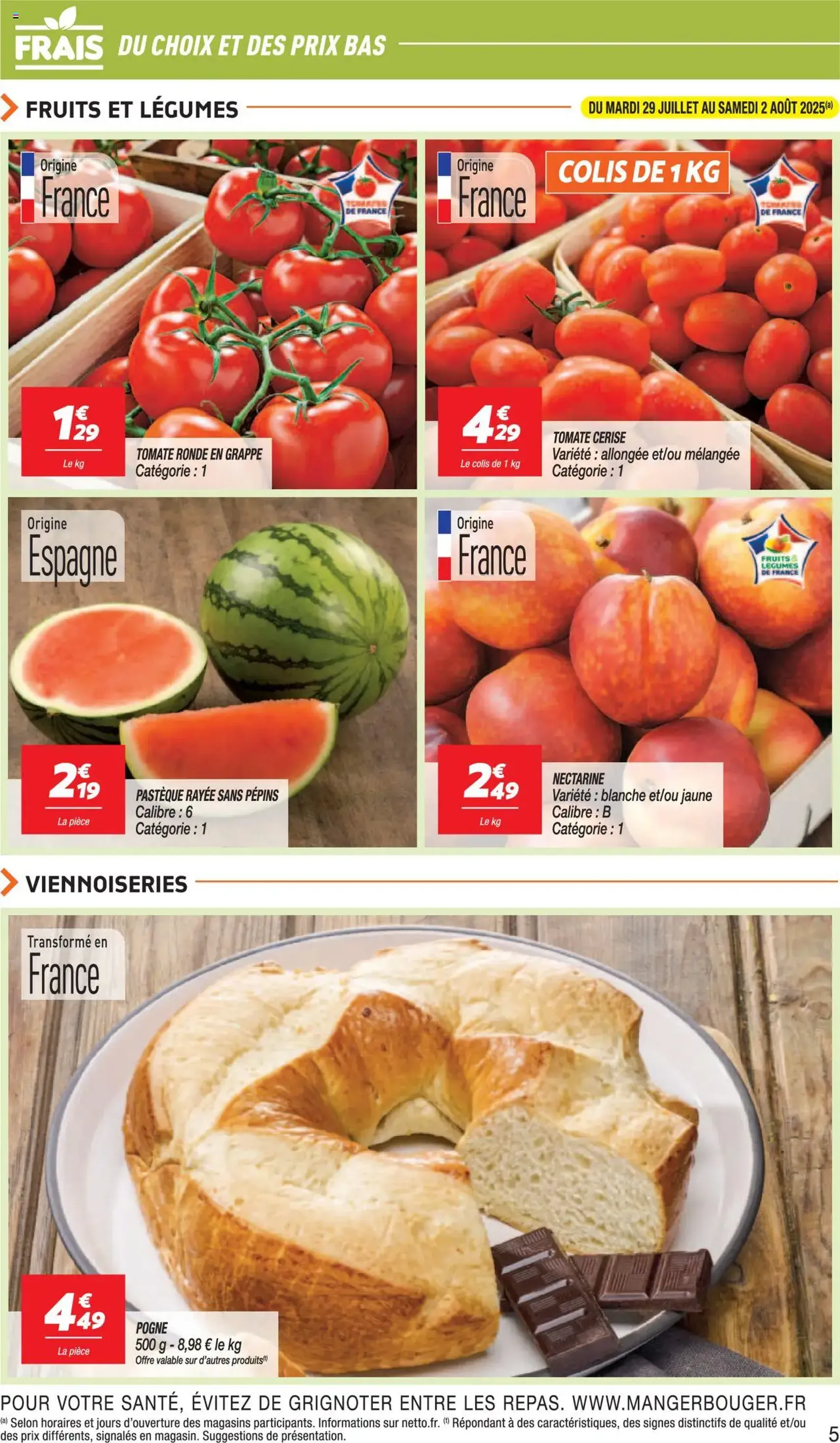 Netto catalogue - brochure valable à partir du 29/07/2025, page 5 sur 12 Netto catalogue - brochure valable à partir du 29/07/2025, page 5 sur 12