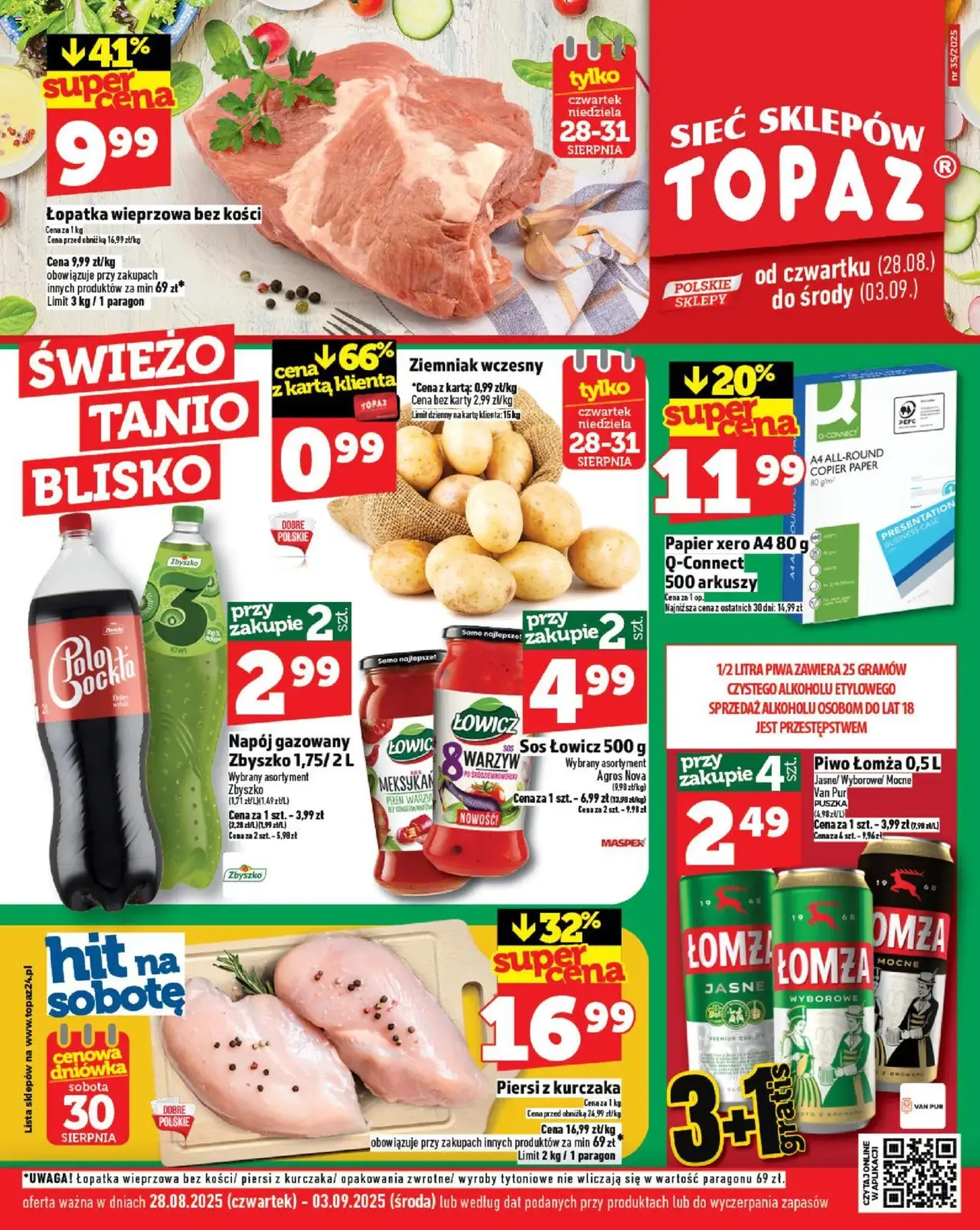 Topaz Gazetka - ważny gazetka od 28.08.2025 strona 1 z 28 Topaz Gazetka - ważny gazetka od 28.08.2025 strona 1 z 28