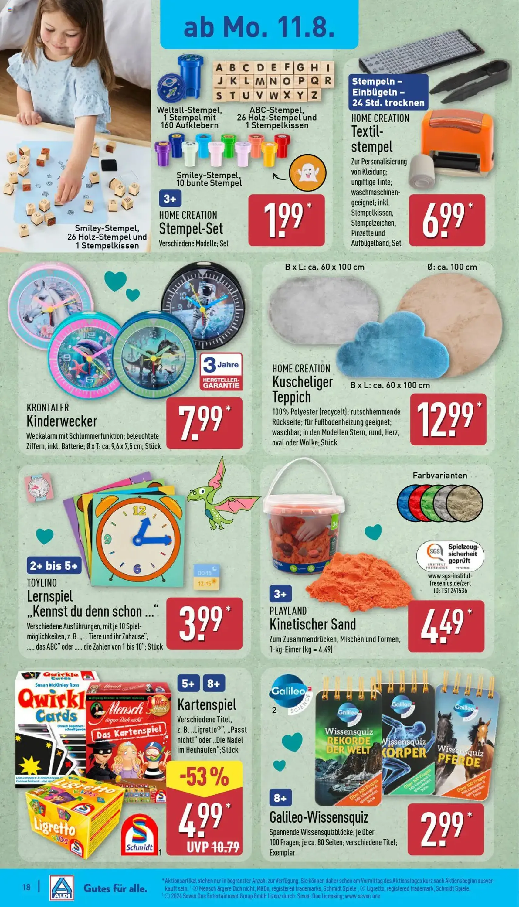 Aldi Prospekt - Gültiger Prospekt ab 11.08.2025, Seite 18 von insgesamt 43 Aldi Prospekt - Gültiger Prospekt ab 11.08.2025, Seite 18 von insgesamt 43