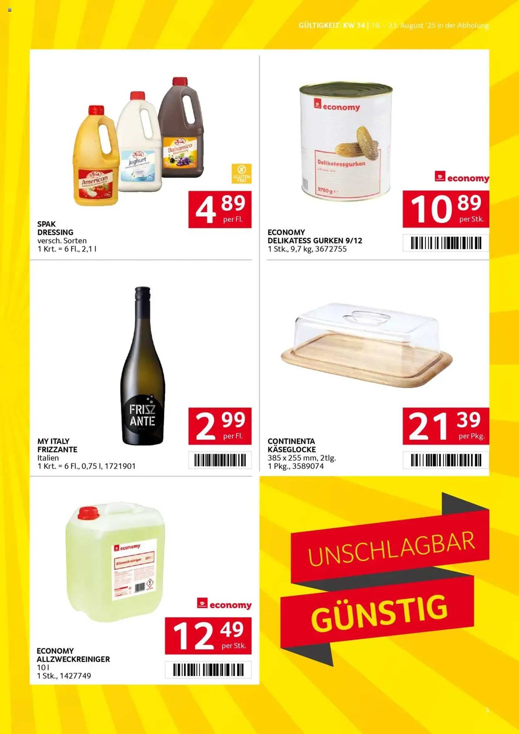 Transgourmet Flugblatt - Gültiger Prospekt ab 17.08.2025, Seite 5 von insgesamt 27