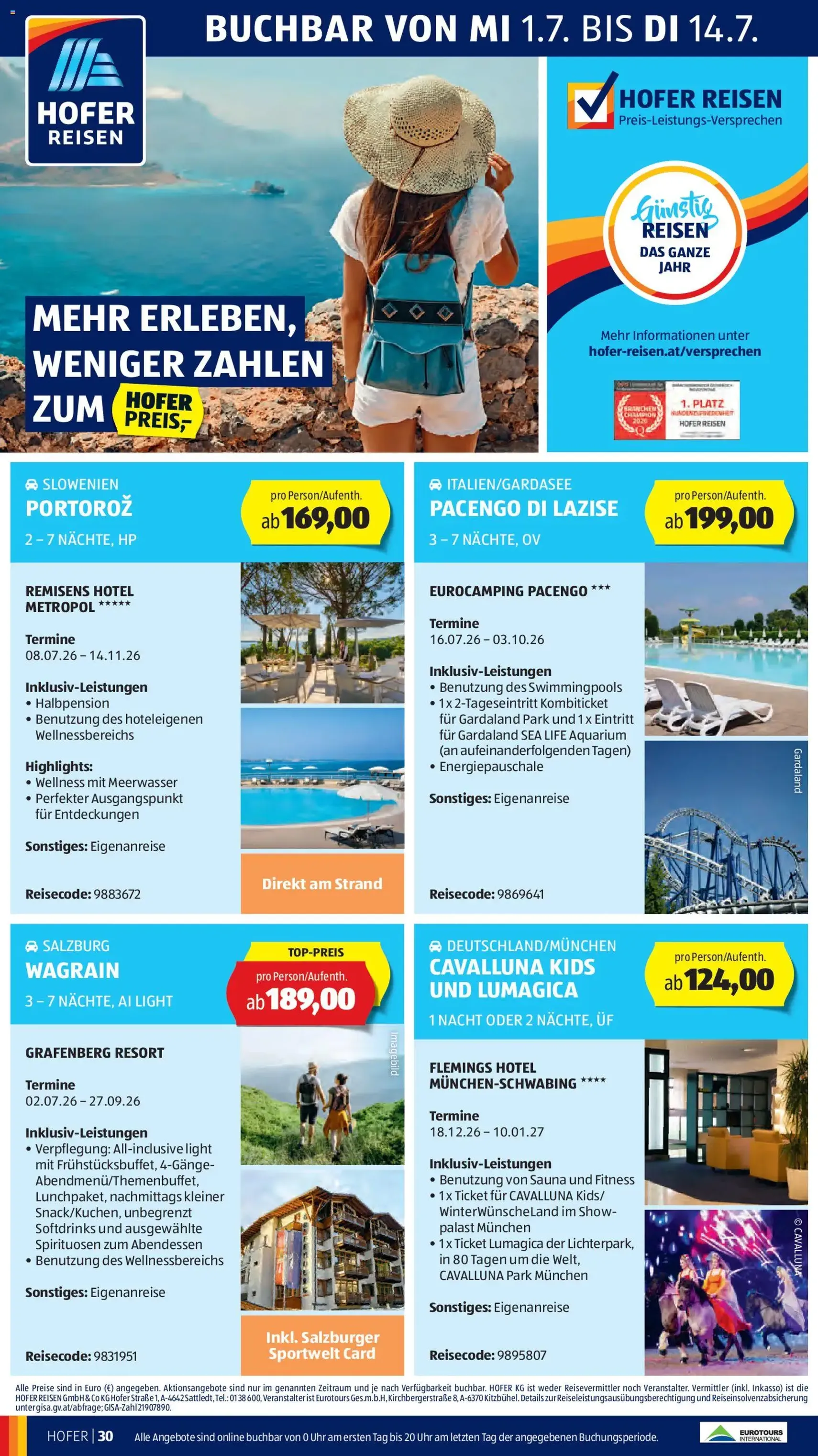 Hofer Flugblatt - Gültiger Prospekt ab 03.07.2026, Seite 36 von insgesamt 39